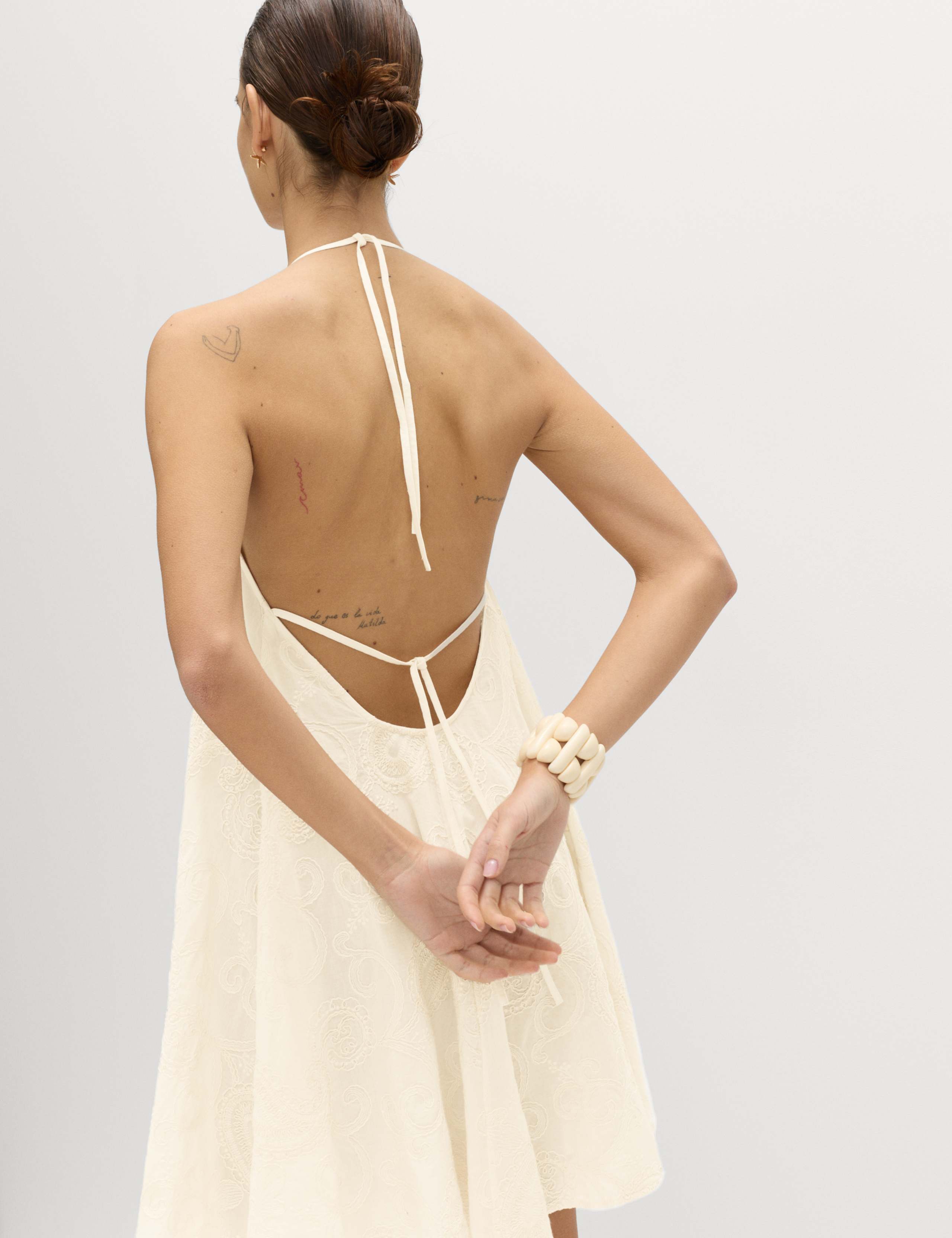 Paisley Embroidered Mini Beach Dress 4 of 7