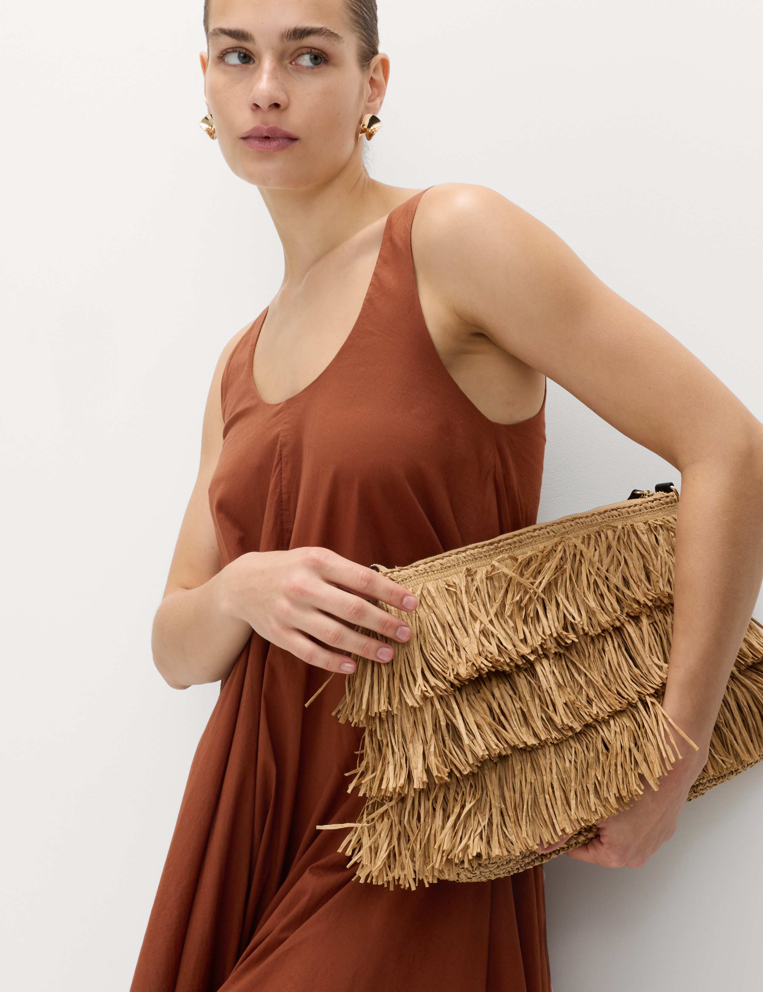 Pure Cotton Maxi Volume Beach Dress 6 of 7