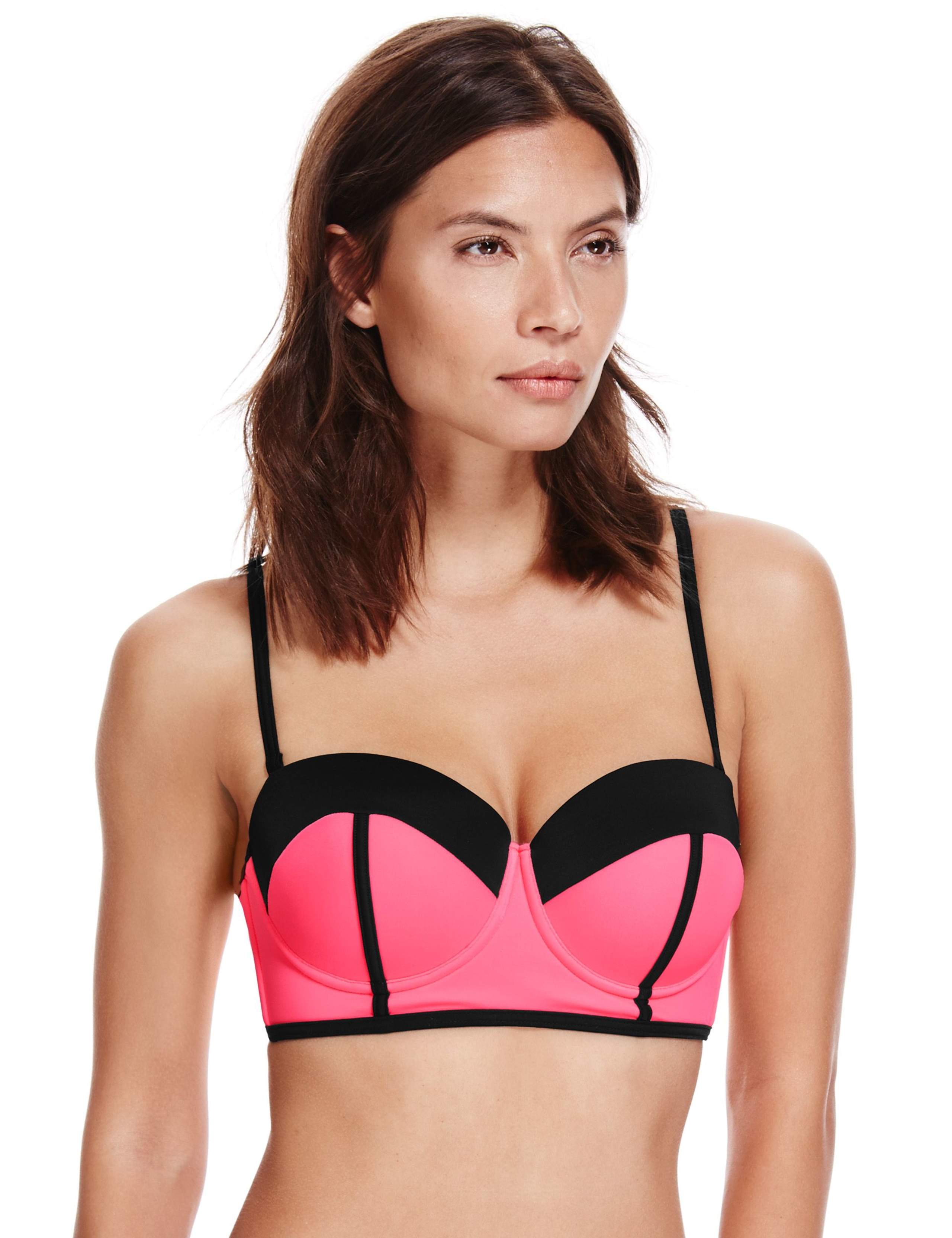 Colour Block Padded Underwired Bikini Top 5 of 5