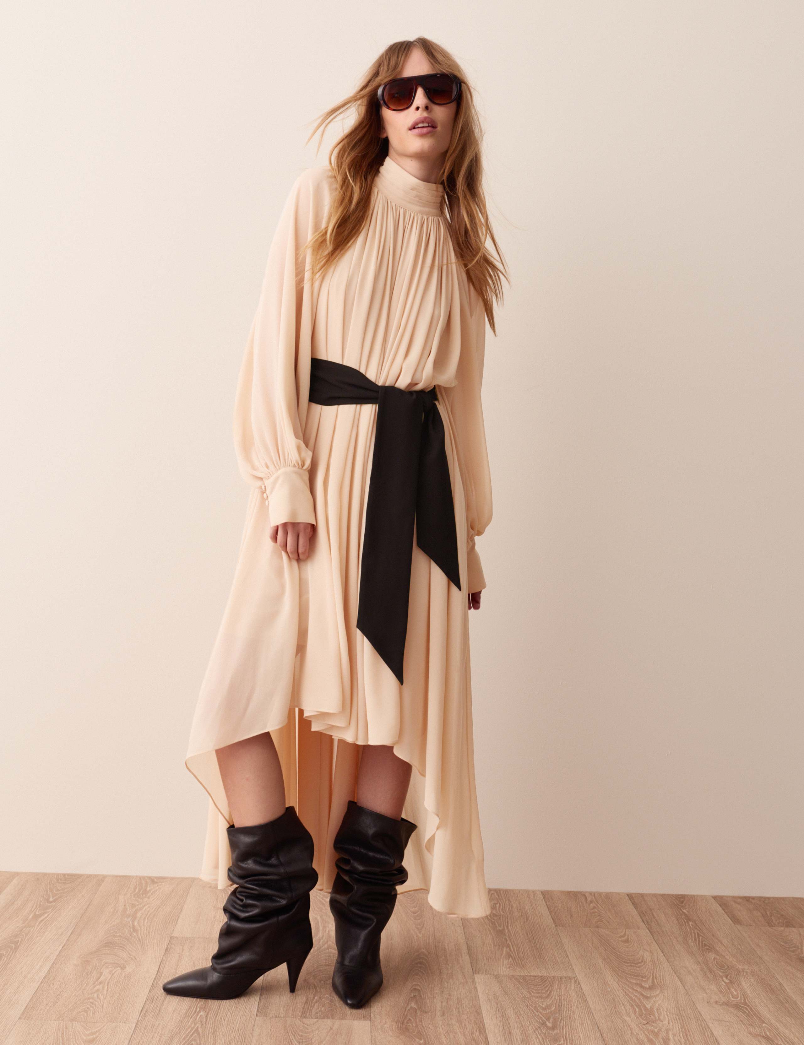 High Neck Maxi Waisted Dress 7 of 7