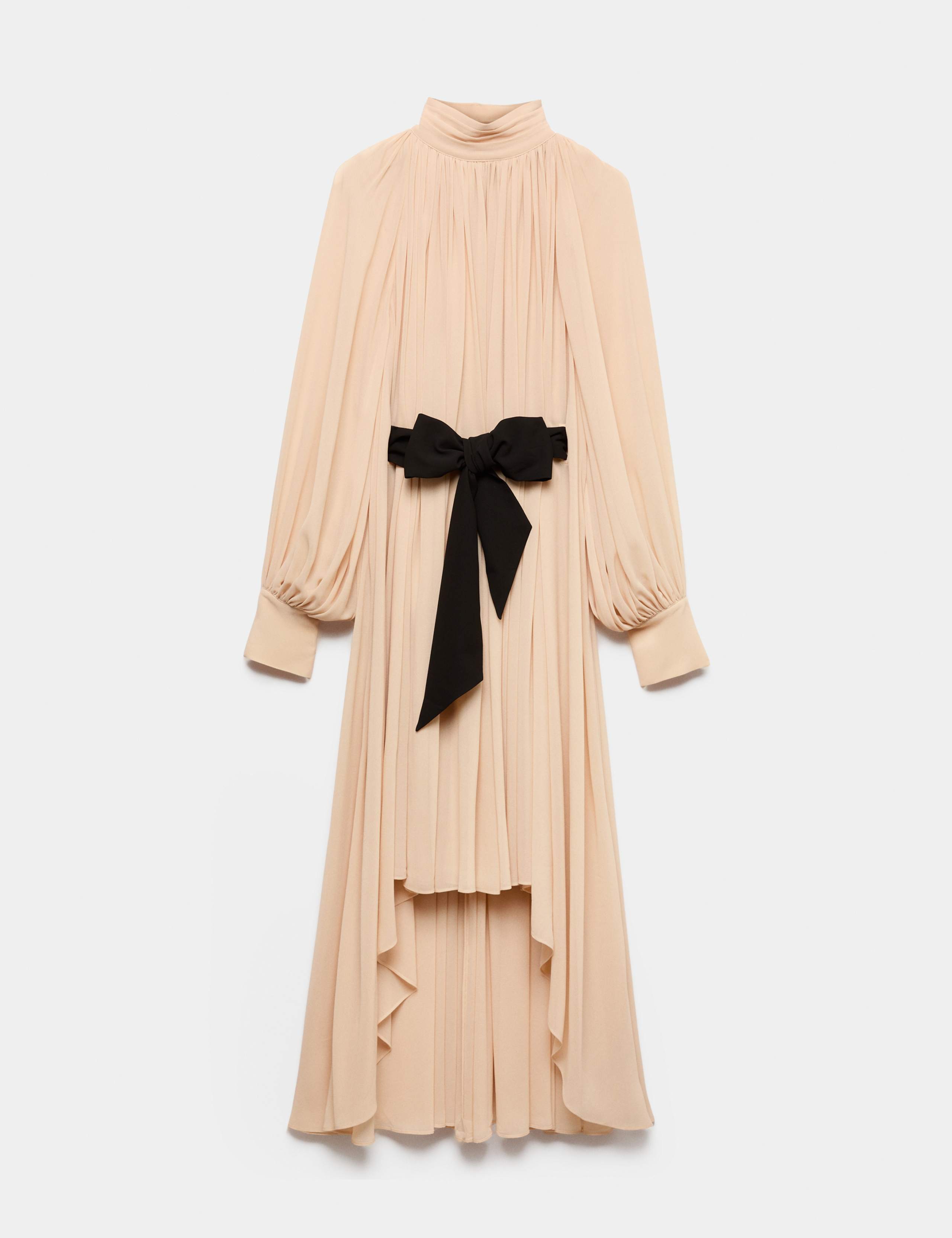 High Neck Maxi Waisted Dress 2 of 7