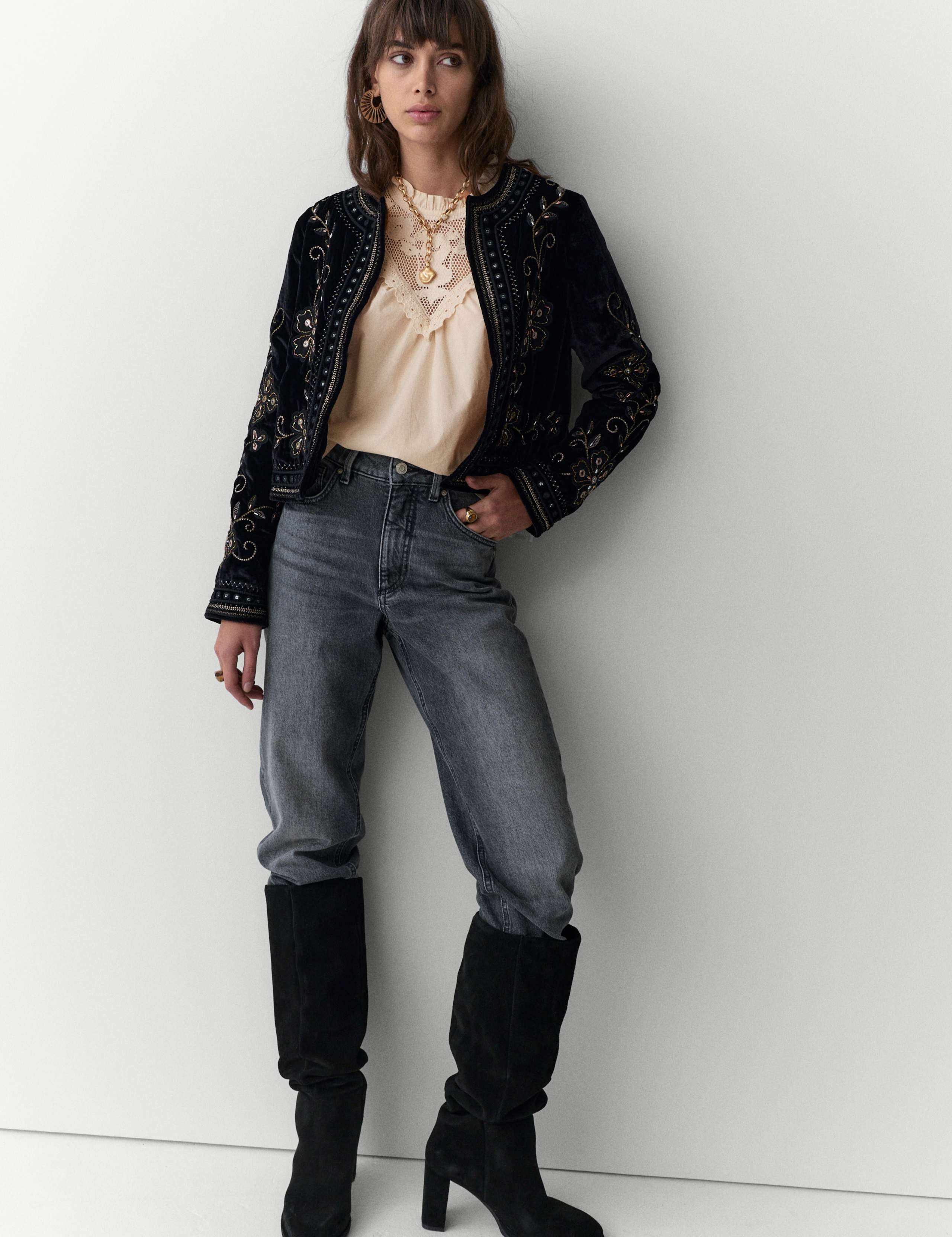 Pure Cotton Embroidered Blouse 3 of 5