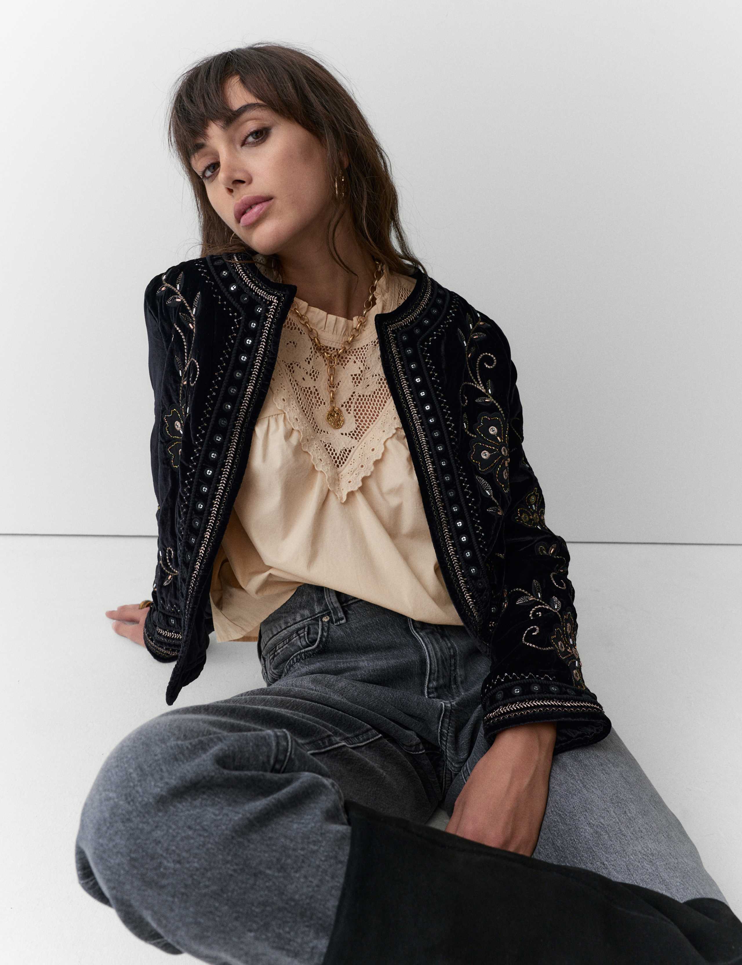 Pure Cotton Embroidered Blouse 5 of 5