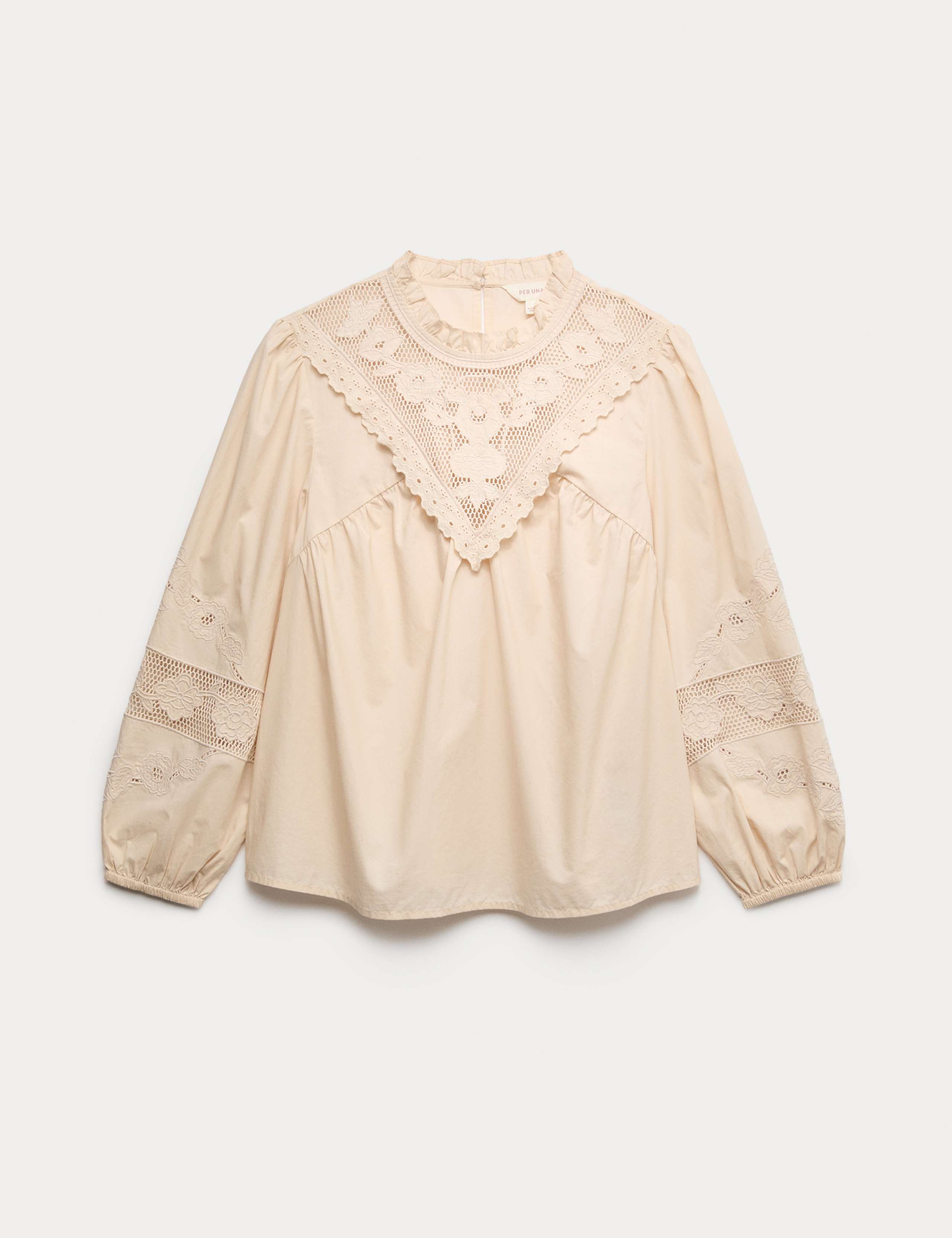 Pure Cotton Embroidered Blouse 2 of 5