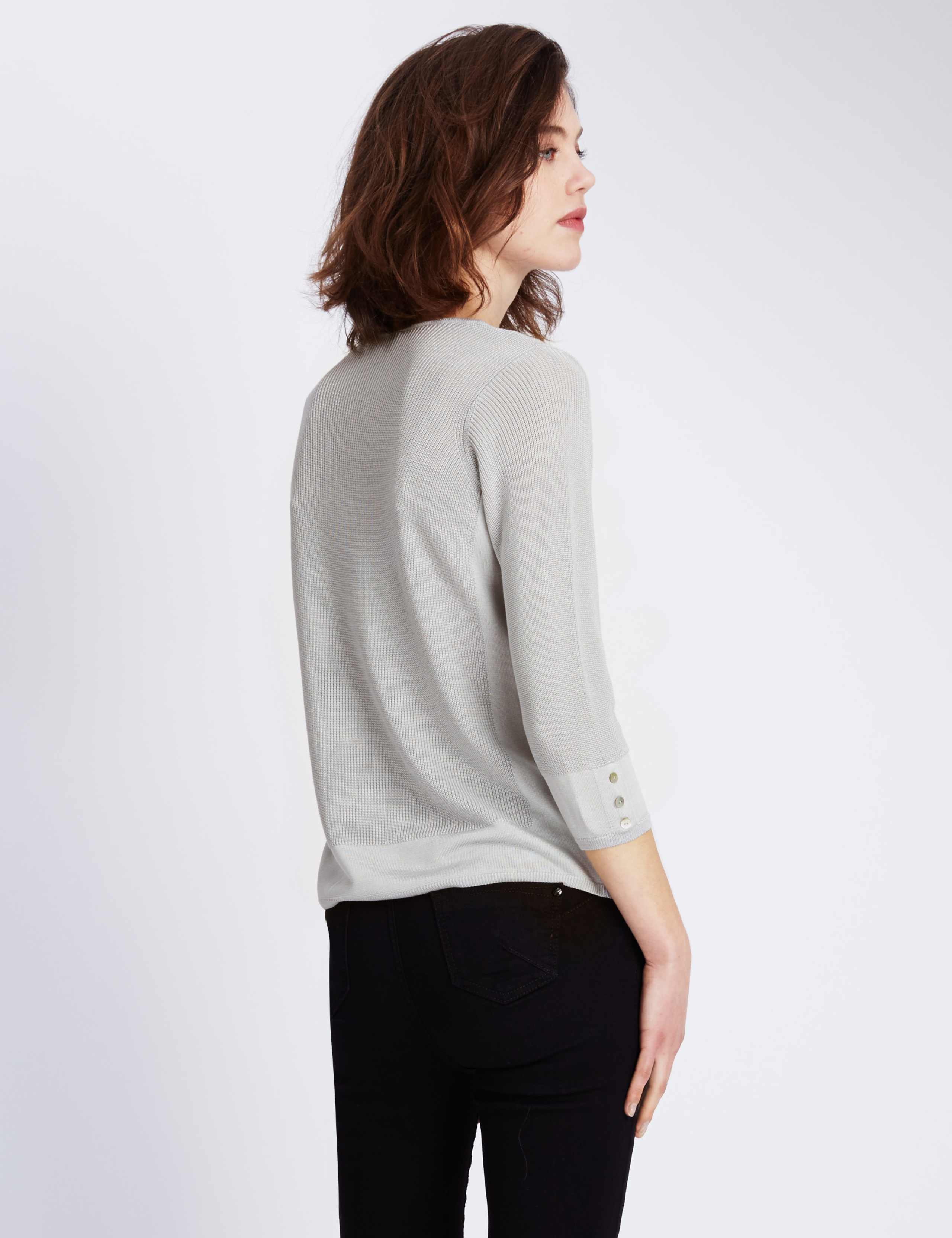 3/4 Sleeve V-Neck Jumper 3 of 4
