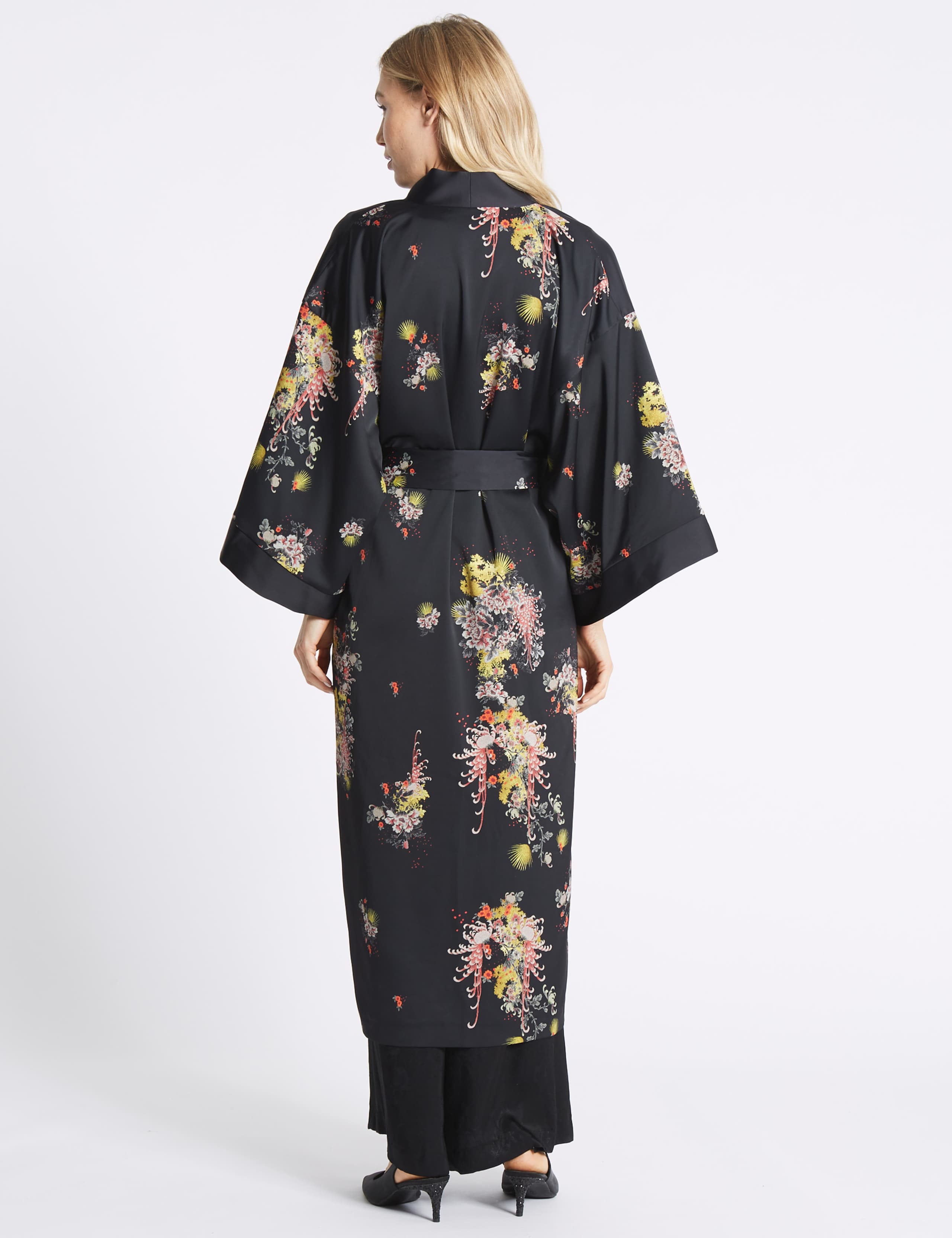 Floral Print Long Sleeve Kimono 4 of 5
