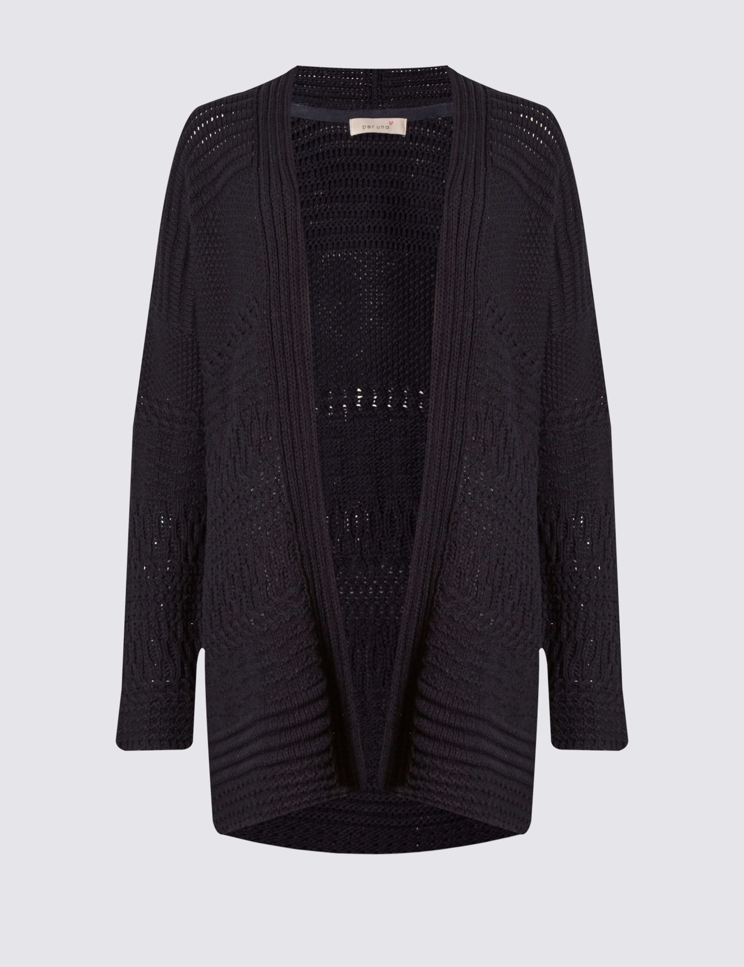 Open Front Textured Cardigan 2 of 3