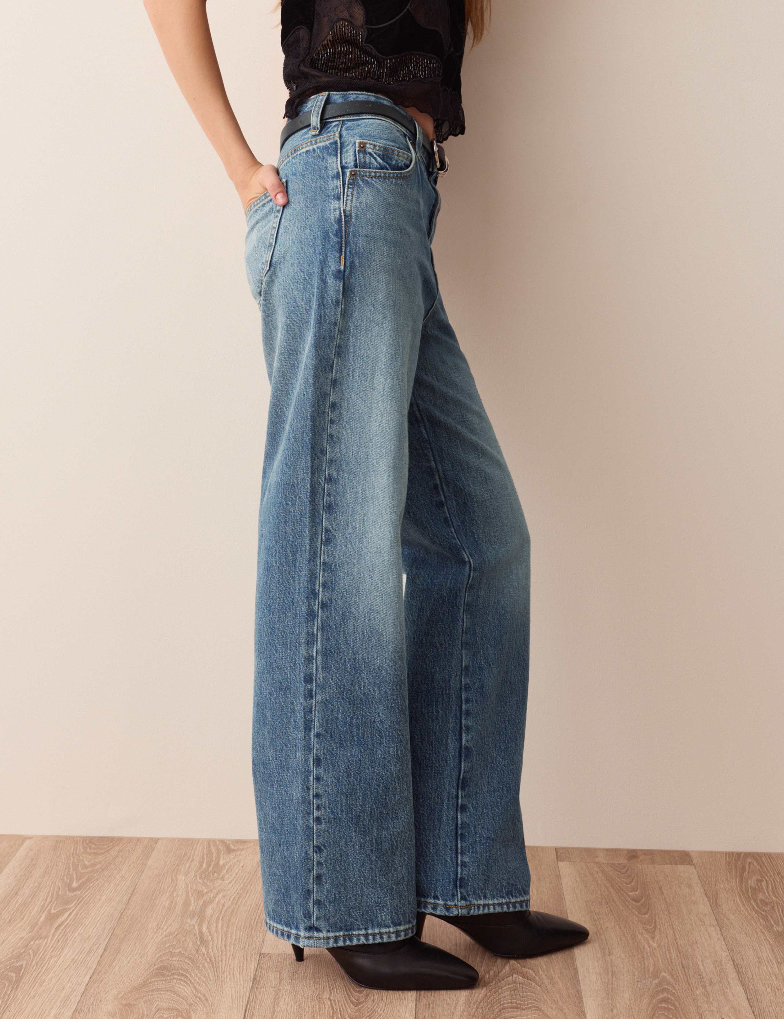 Mid Rise Straight Leg Jeans 6 of 6