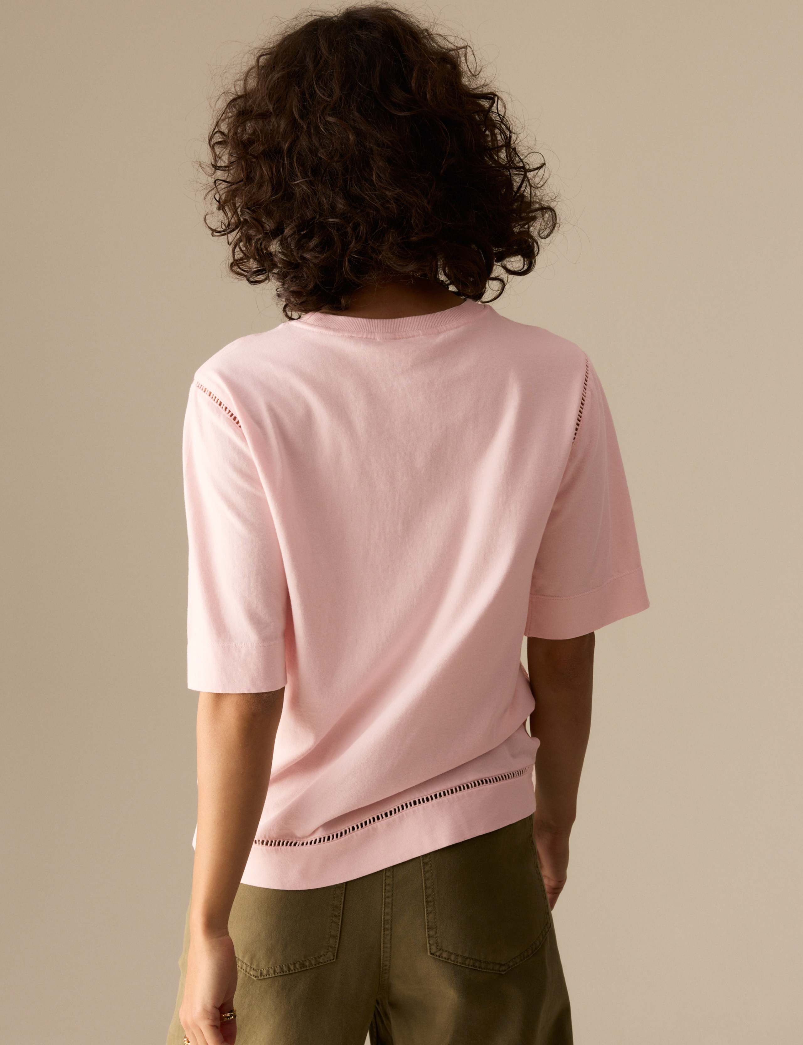 Pure Cotton Embroidered T-Shirt 6 of 6