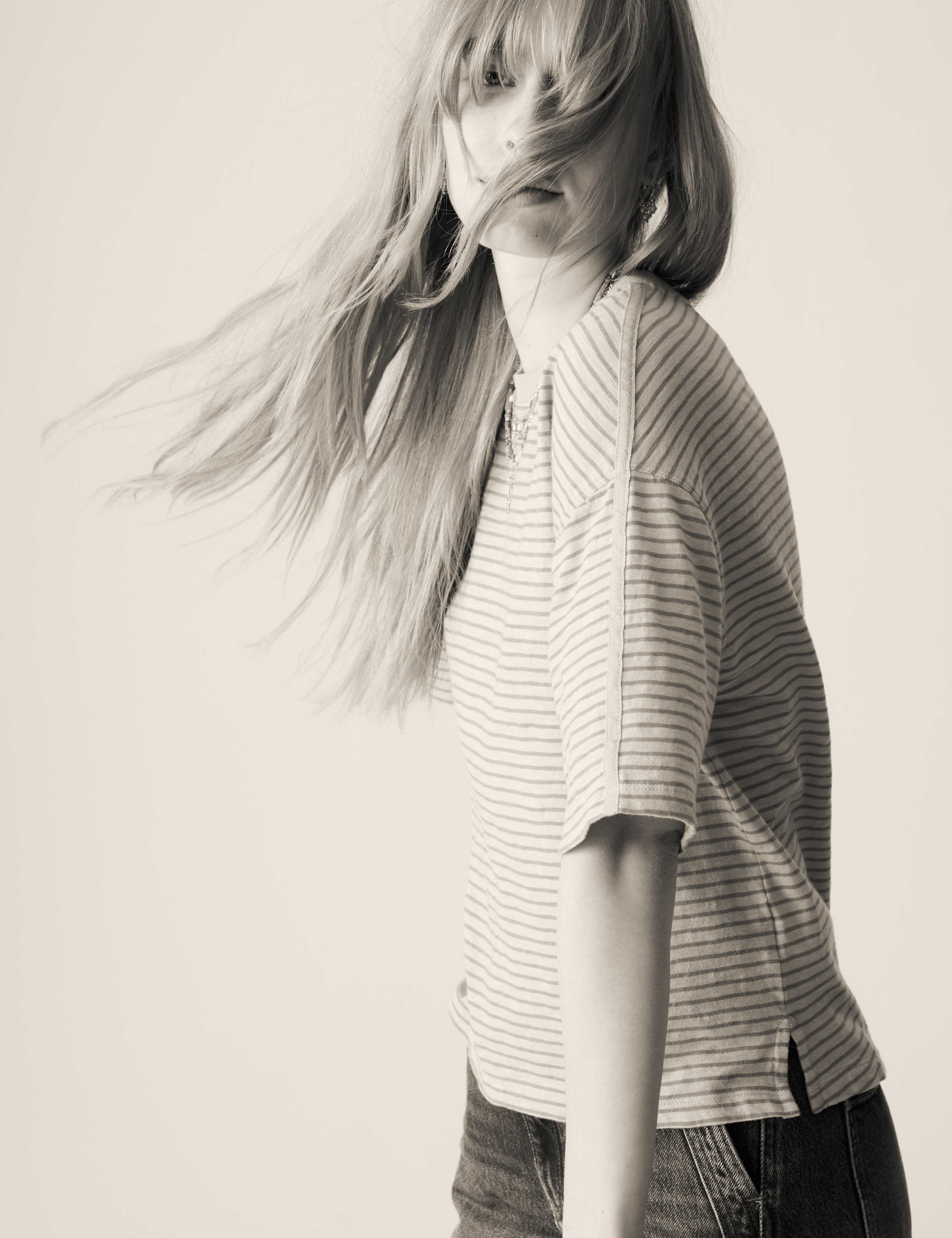 Pure Cotton Striped T-Shirt 3 of 4