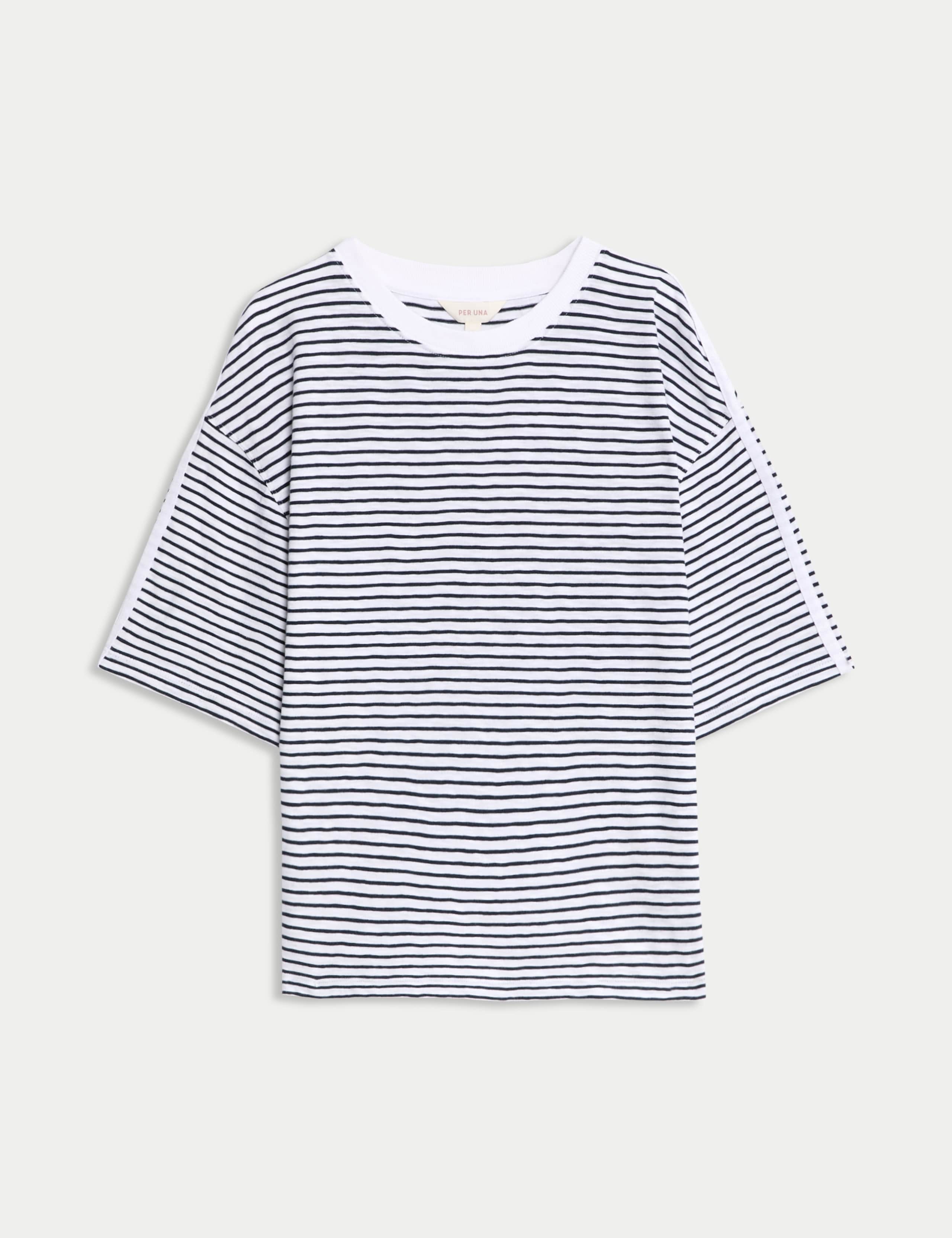 Pure Cotton Striped T-Shirt 2 of 4