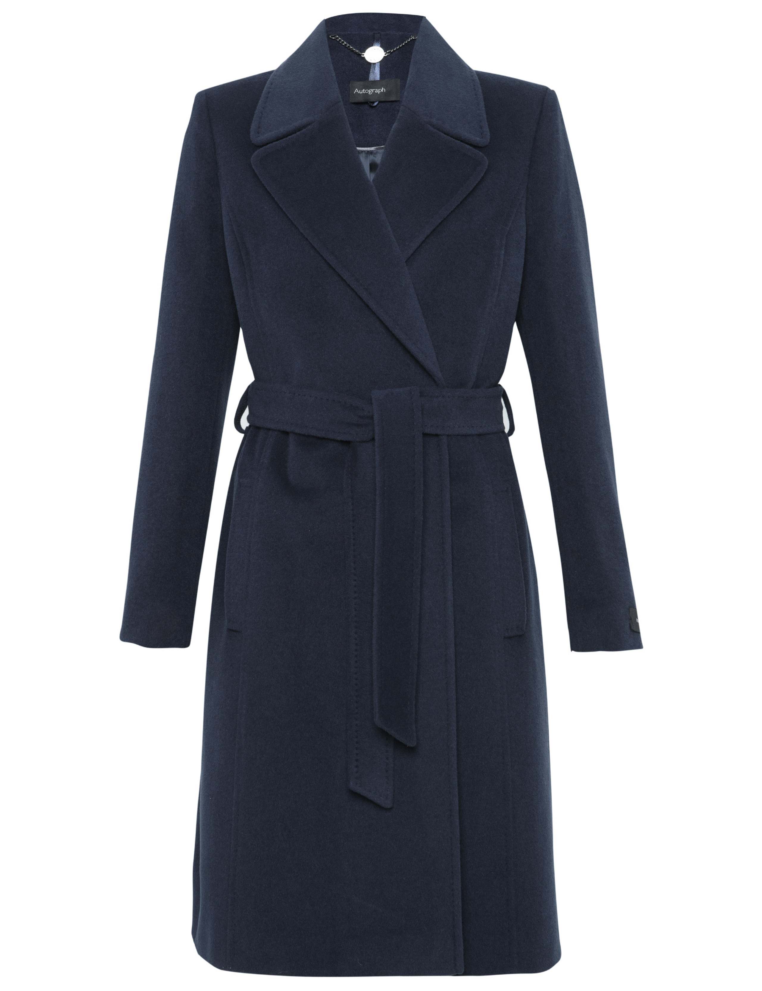 Angora Blend Belted Coat with Wool 4 of 10
