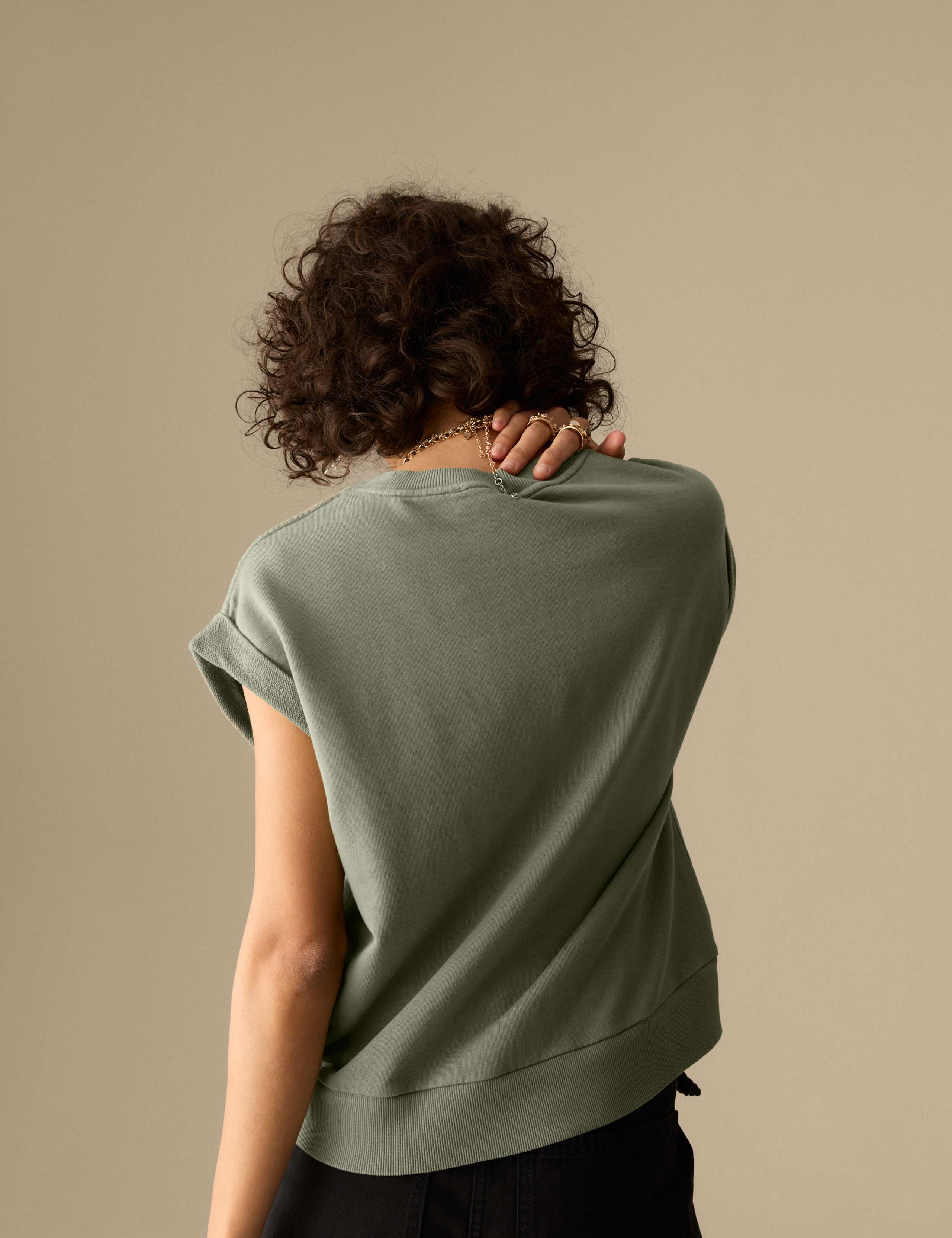 Pure Cotton Sleeveless Sweatshirt 5 of 5