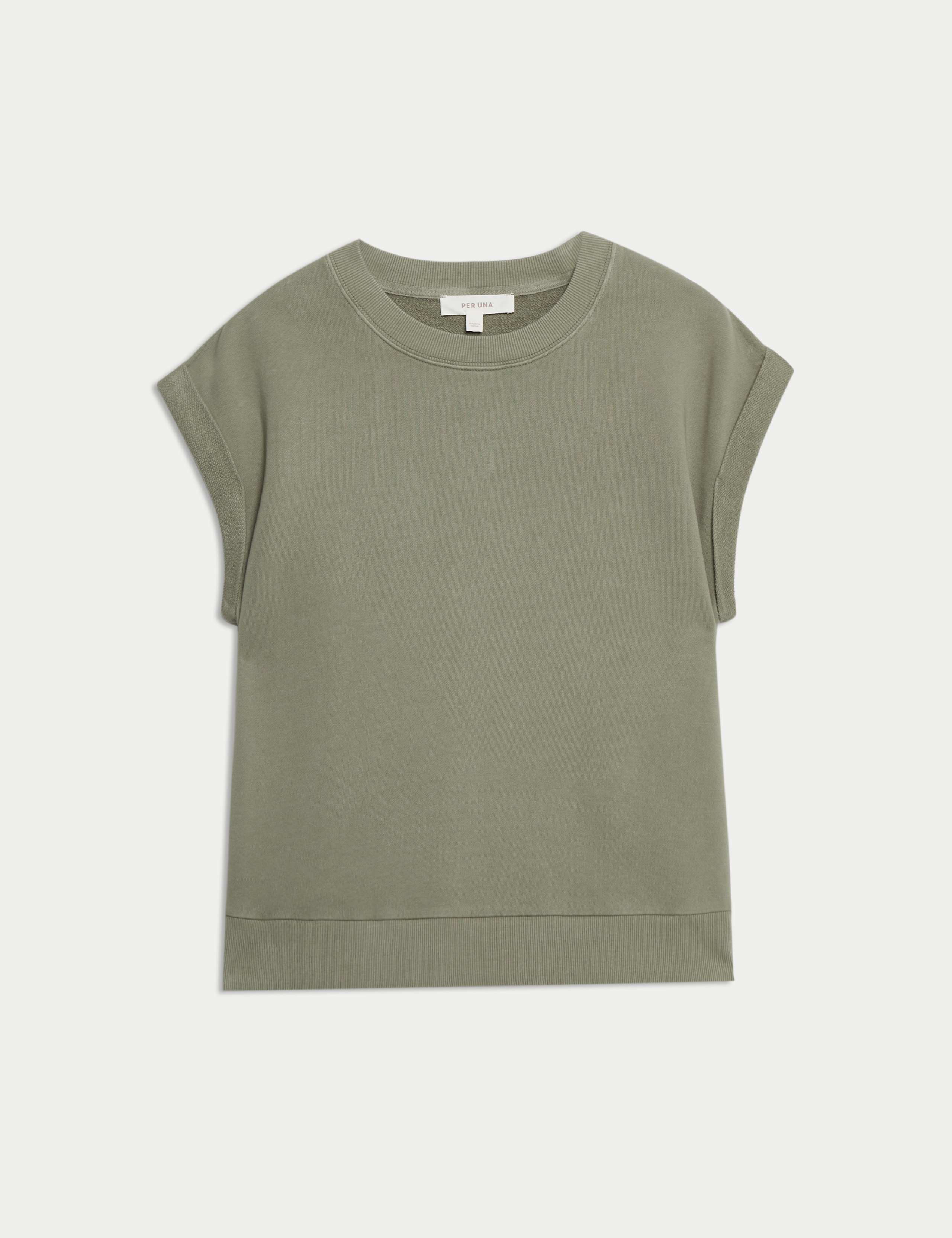 Pure Cotton Sleeveless Sweatshirt 2 of 5