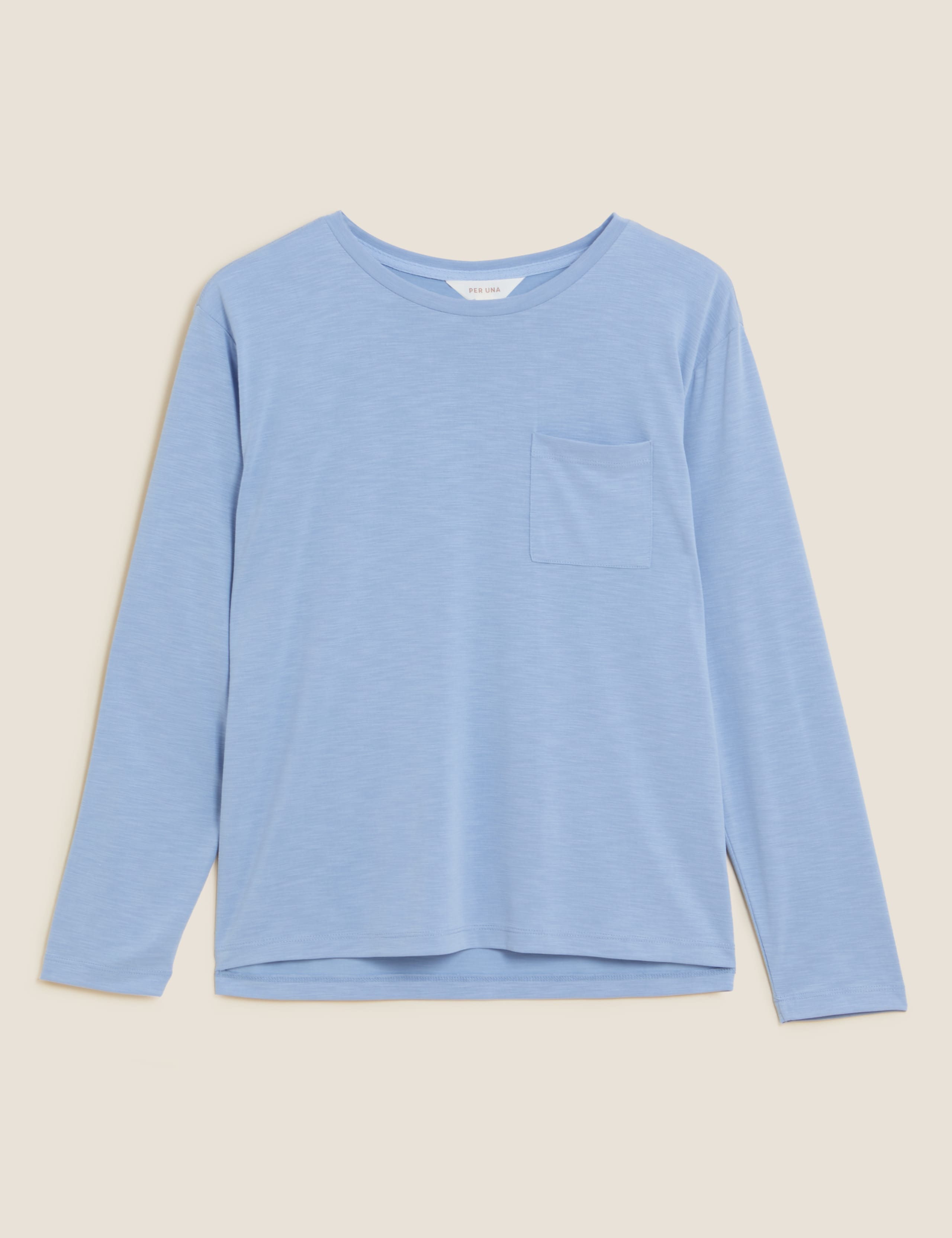 Modal Round Neck Long Sleeve Top 2 of 6