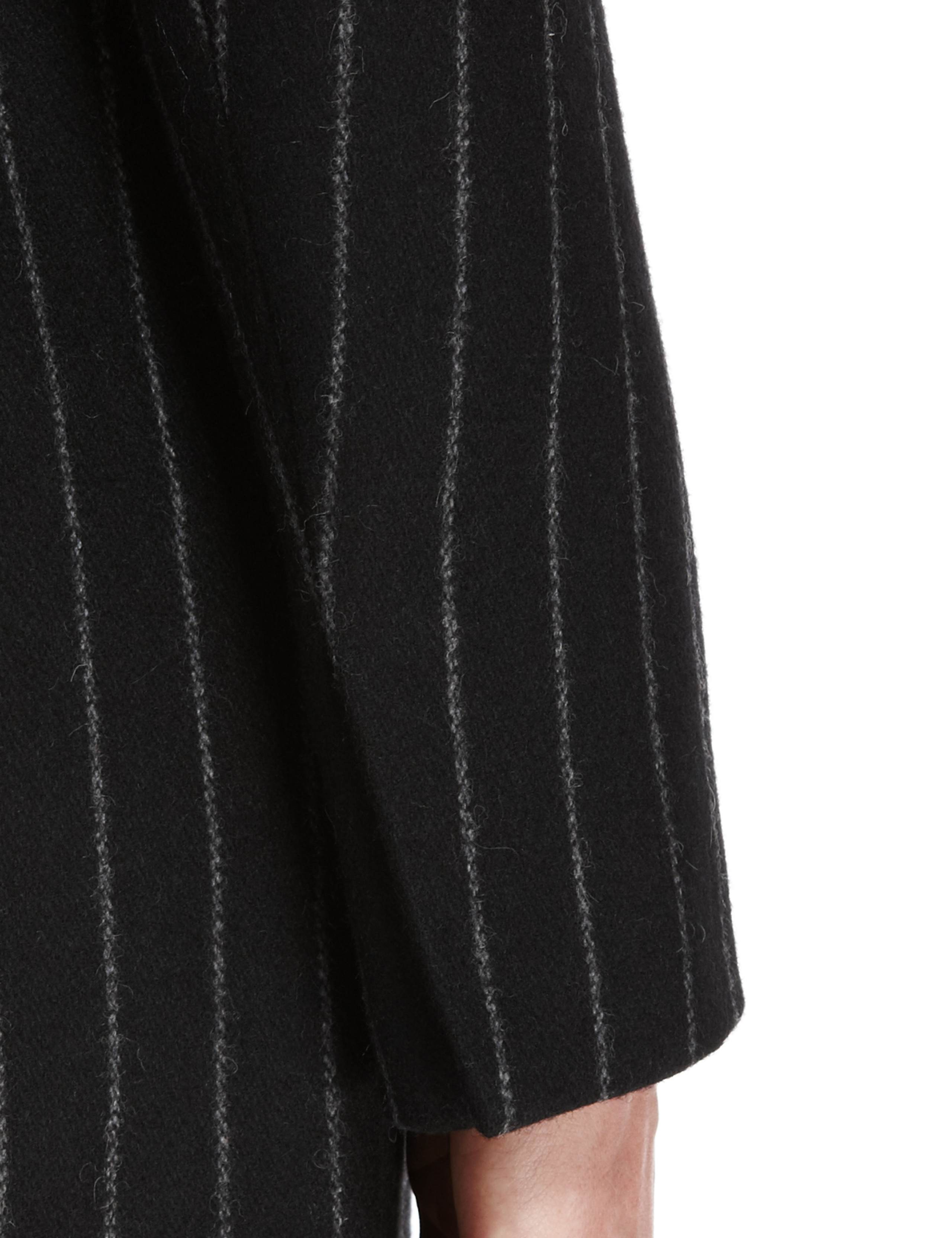 Wool Rich Peak Lapel Pinstriped Coat 9 of 10