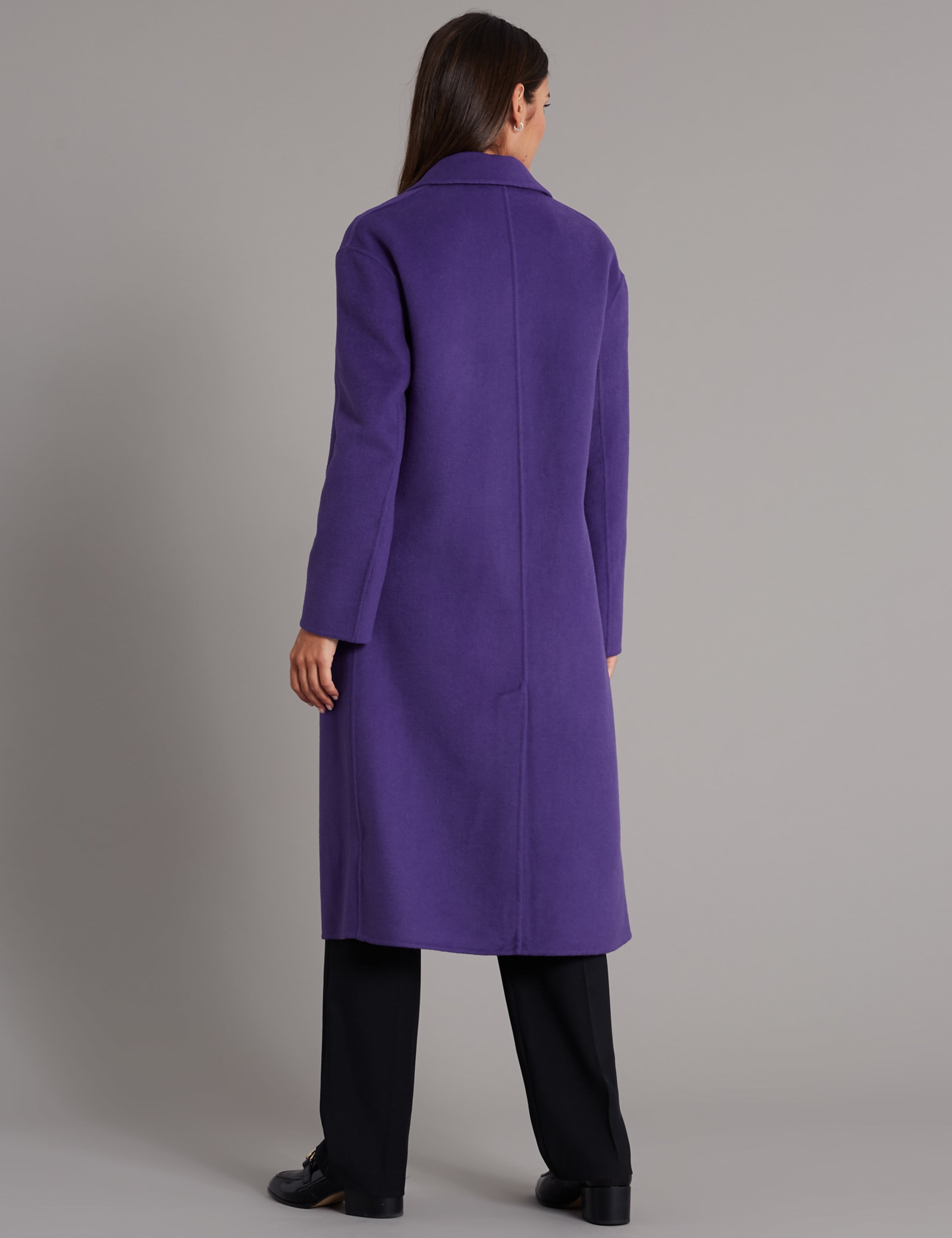 Wool Blend Single Breasted Coat 4 of 4