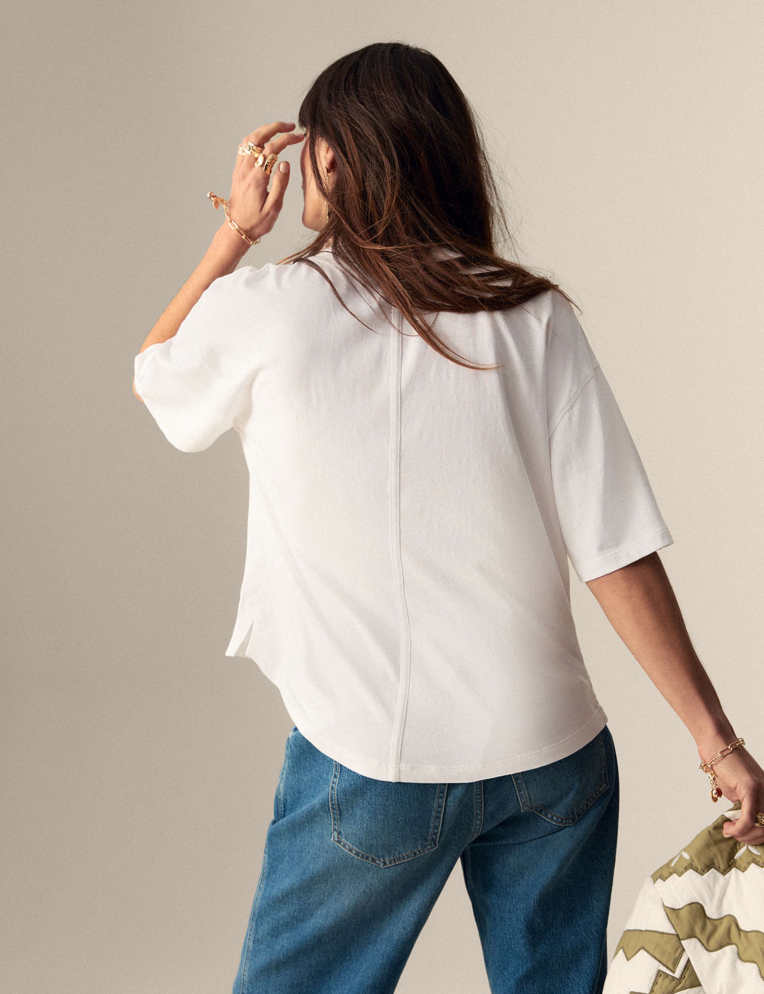 Pure Cotton Short Sleeve Boxy T-Shirt 3 of 4