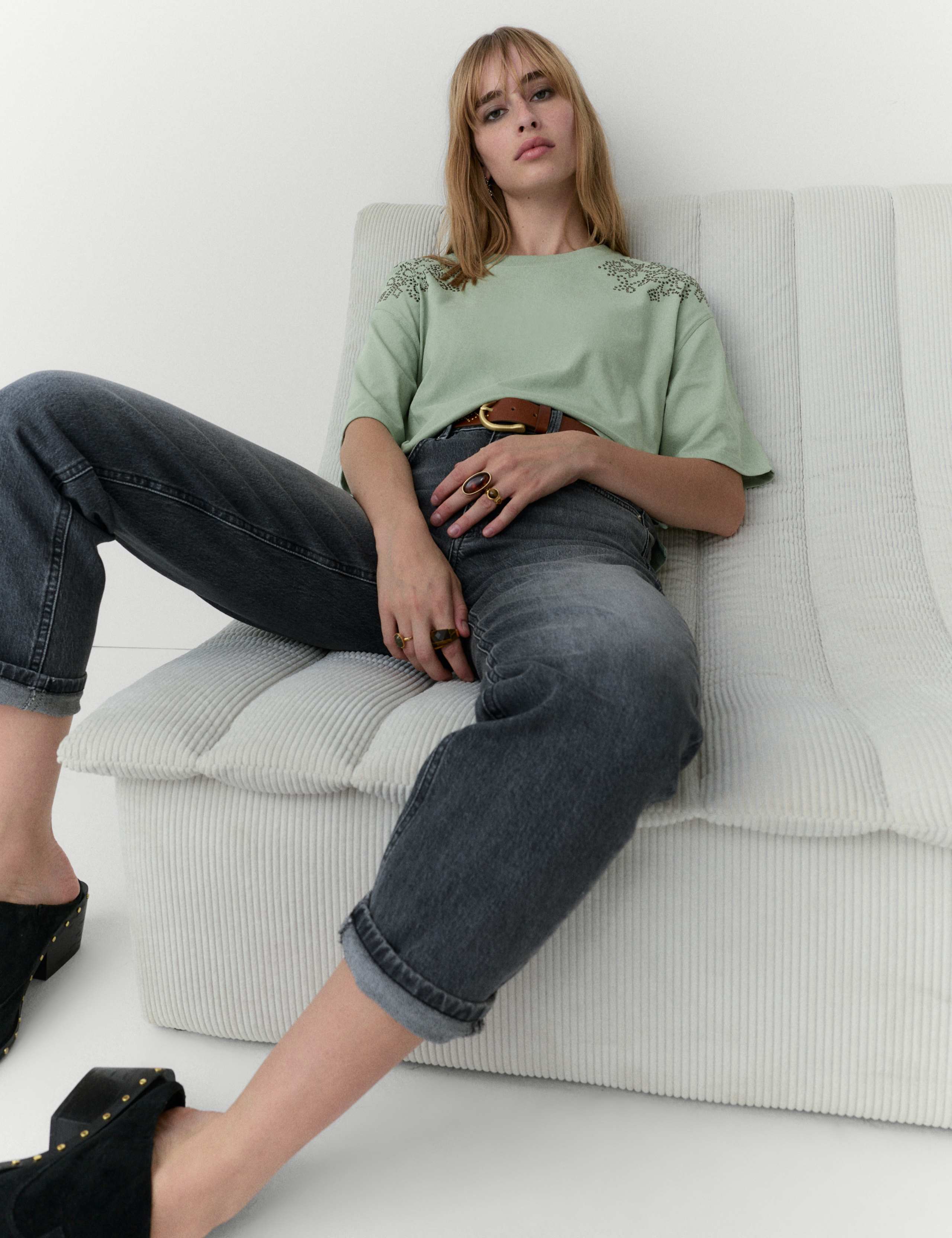 Pure Cotton Studded T-Shirt 5 of 5