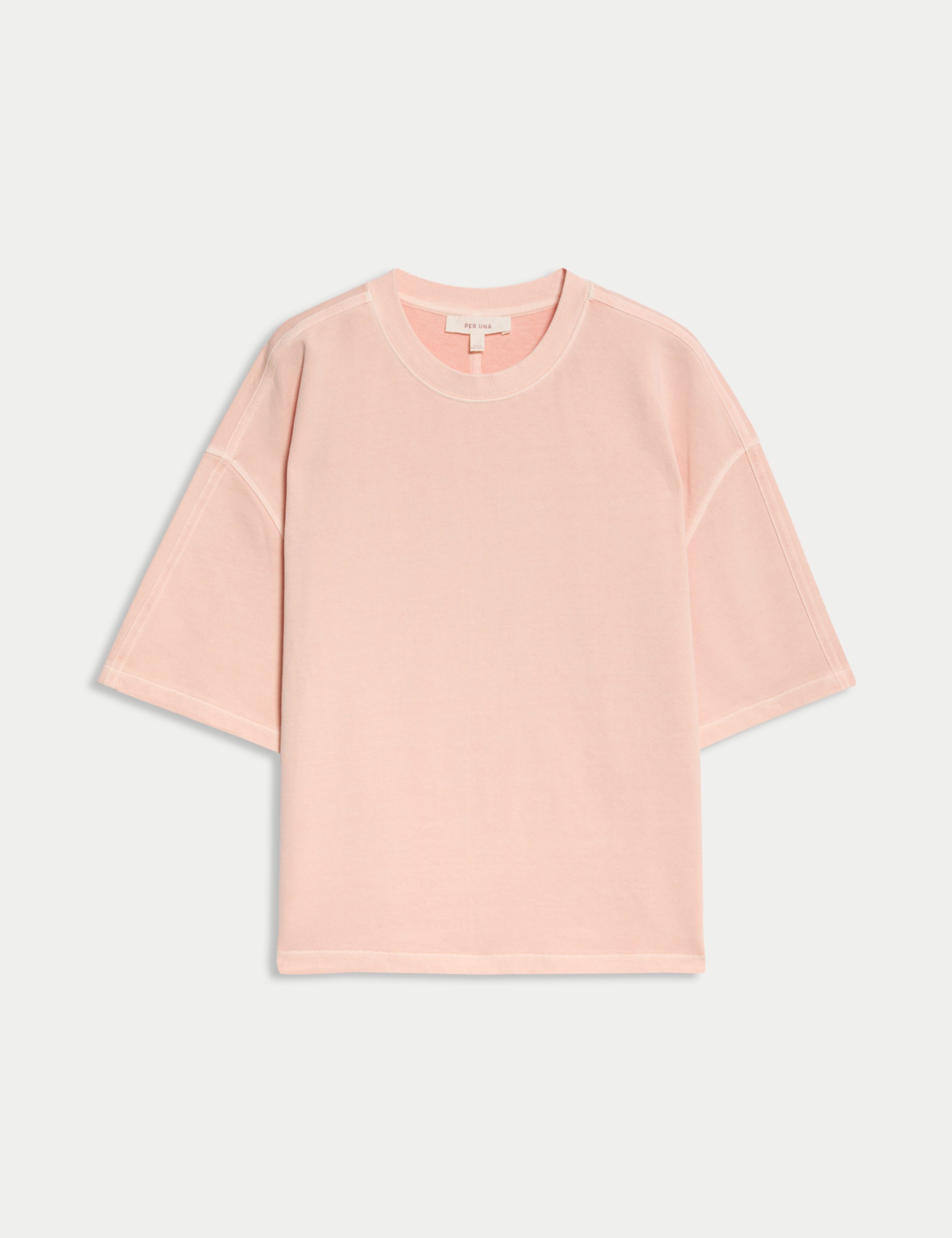 Pure Cotton Crew Neck Boxy Sweatshirt 2 of 5