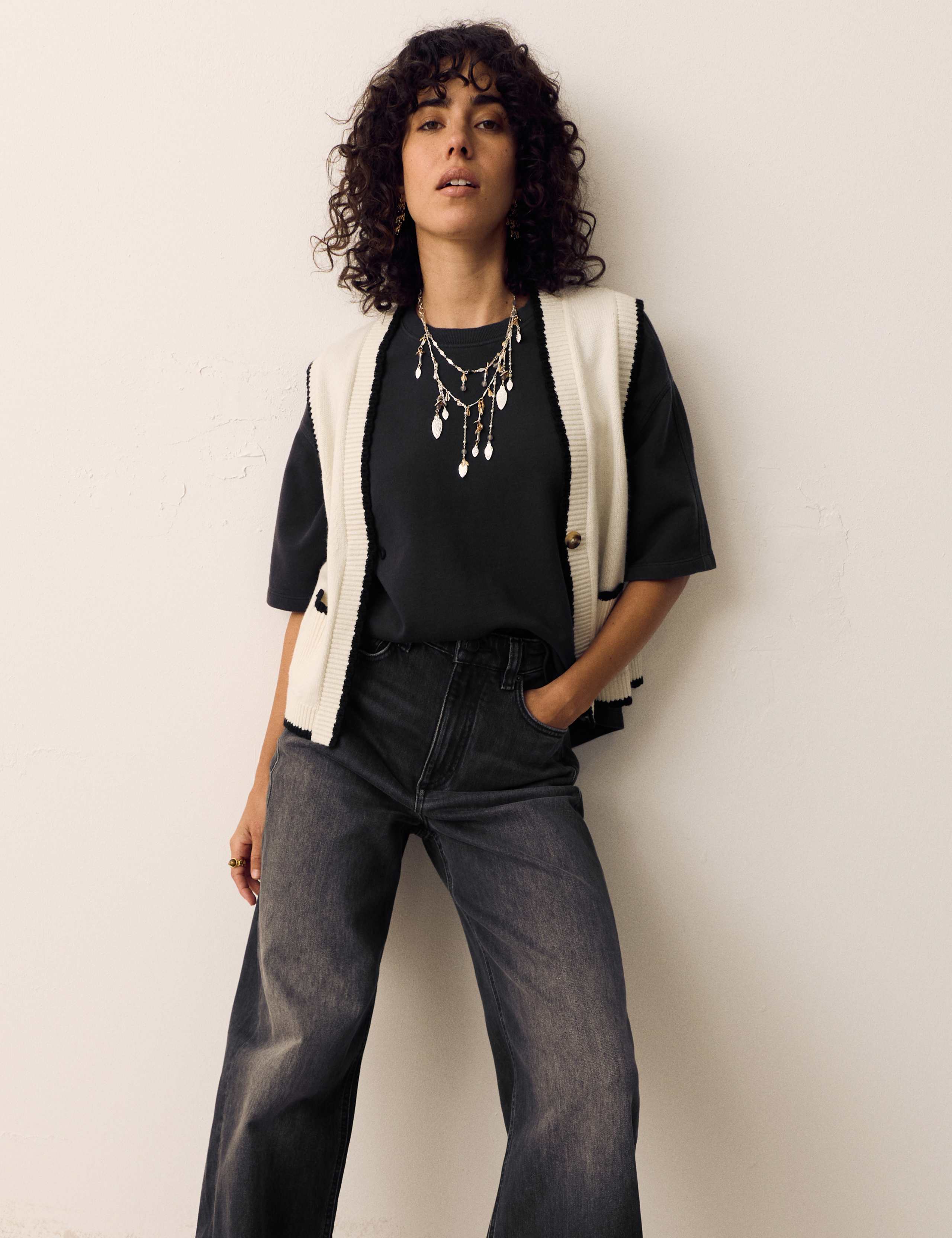 Pure Cotton Crew Neck Boxy Sweatshirt 5 of 5