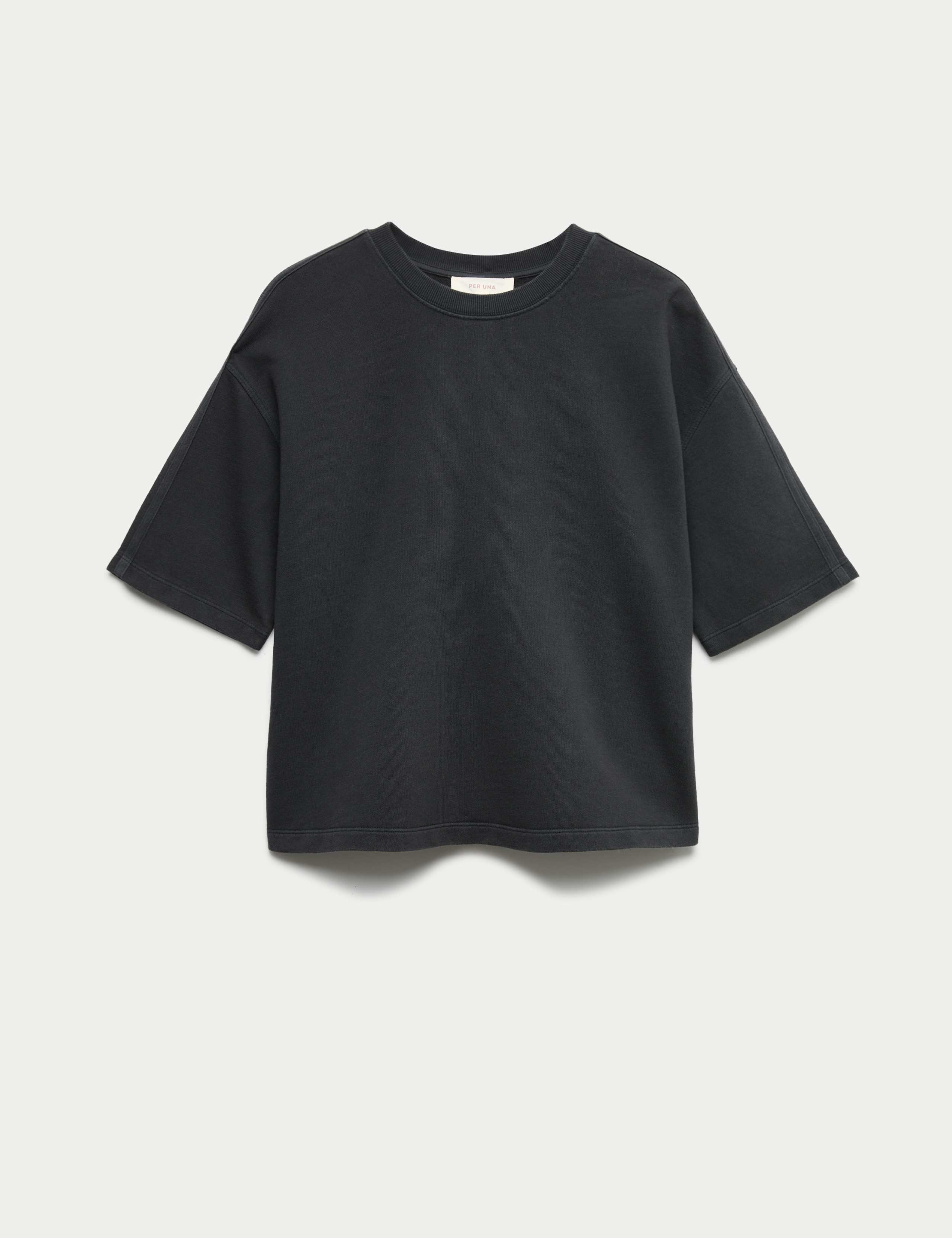 Pure Cotton Crew Neck Boxy Sweatshirt 1 of 1