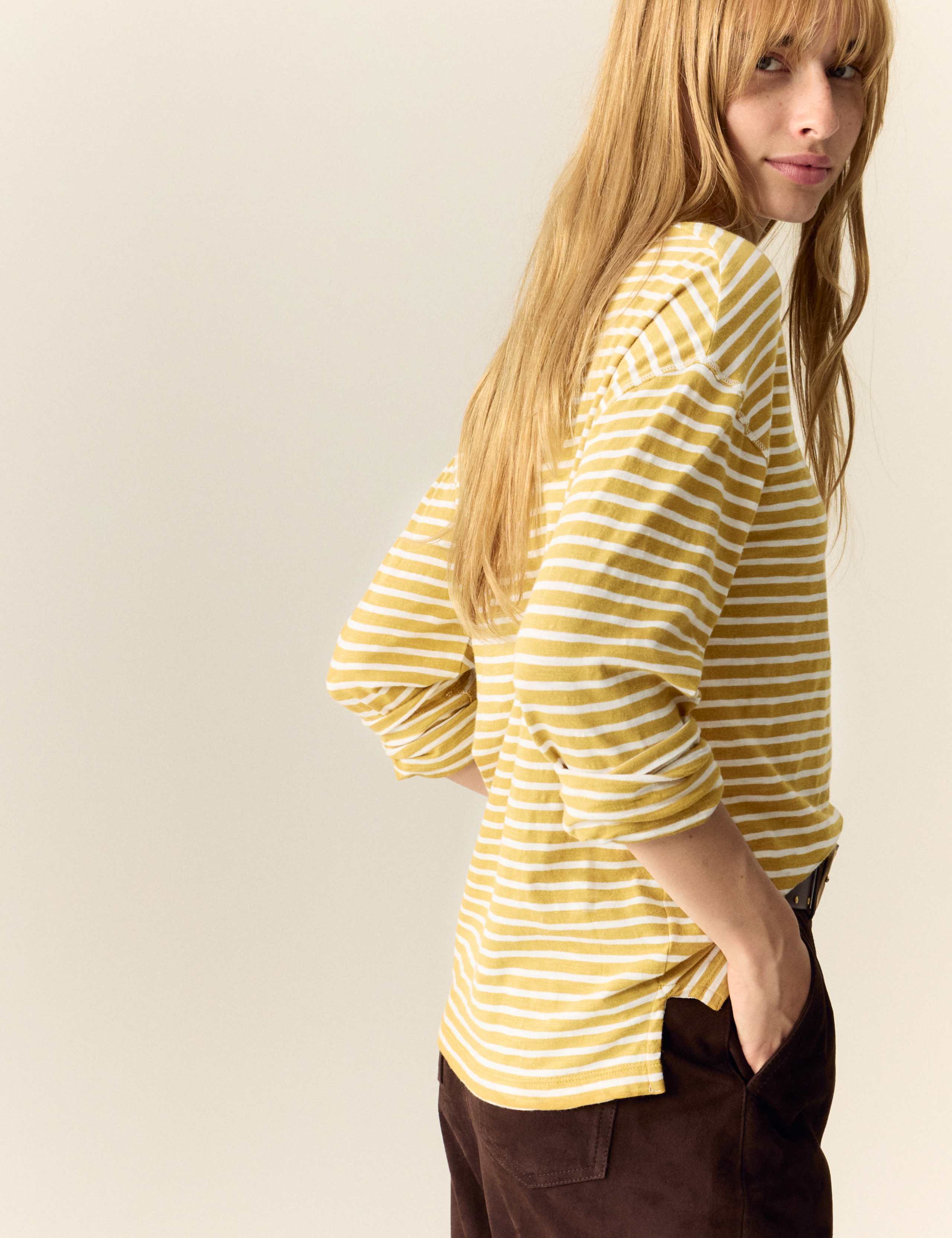 Pure Cotton Striped Top 3 of 4