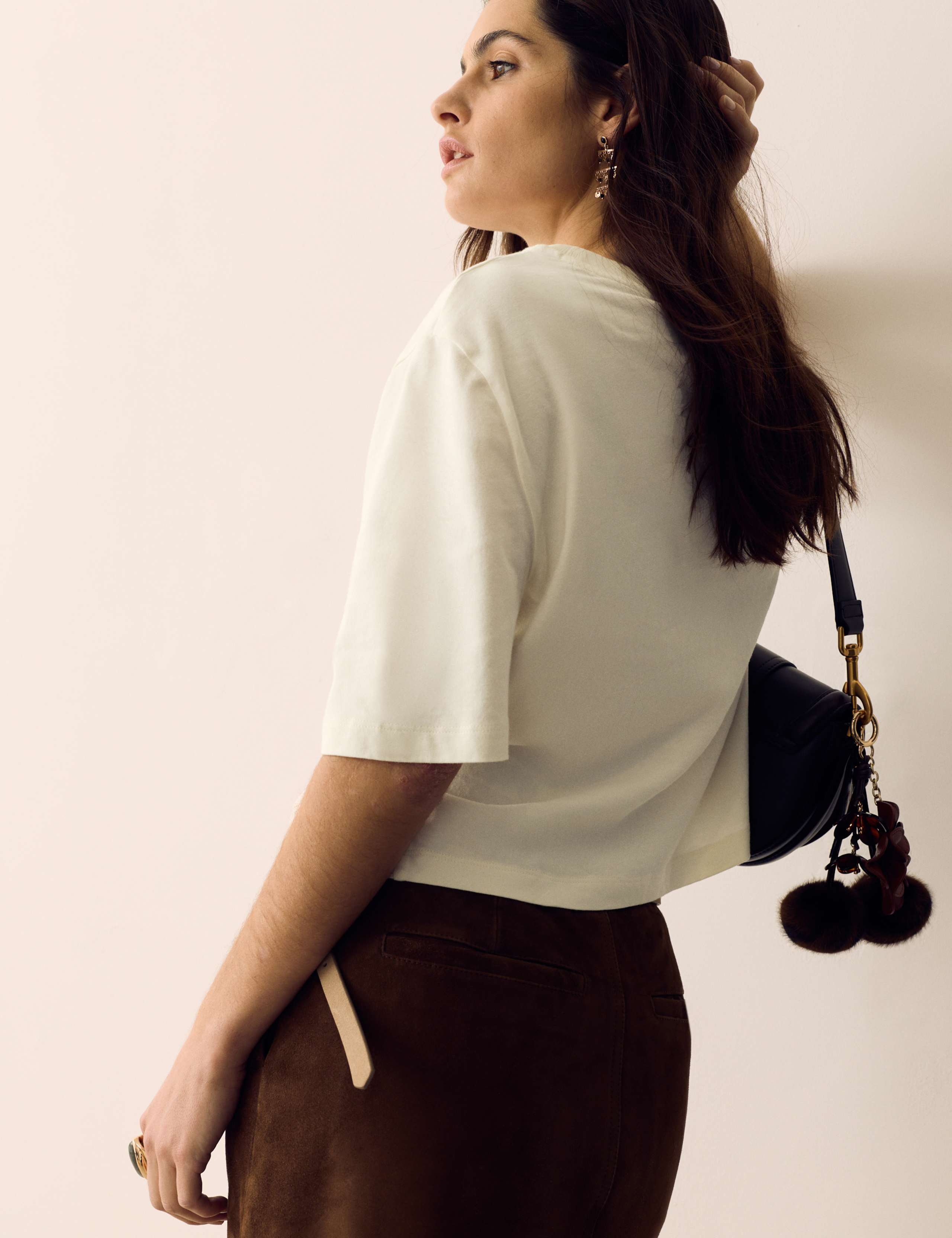 Pure Cotton Jersey Embroidered T-Shirt 4 of 5