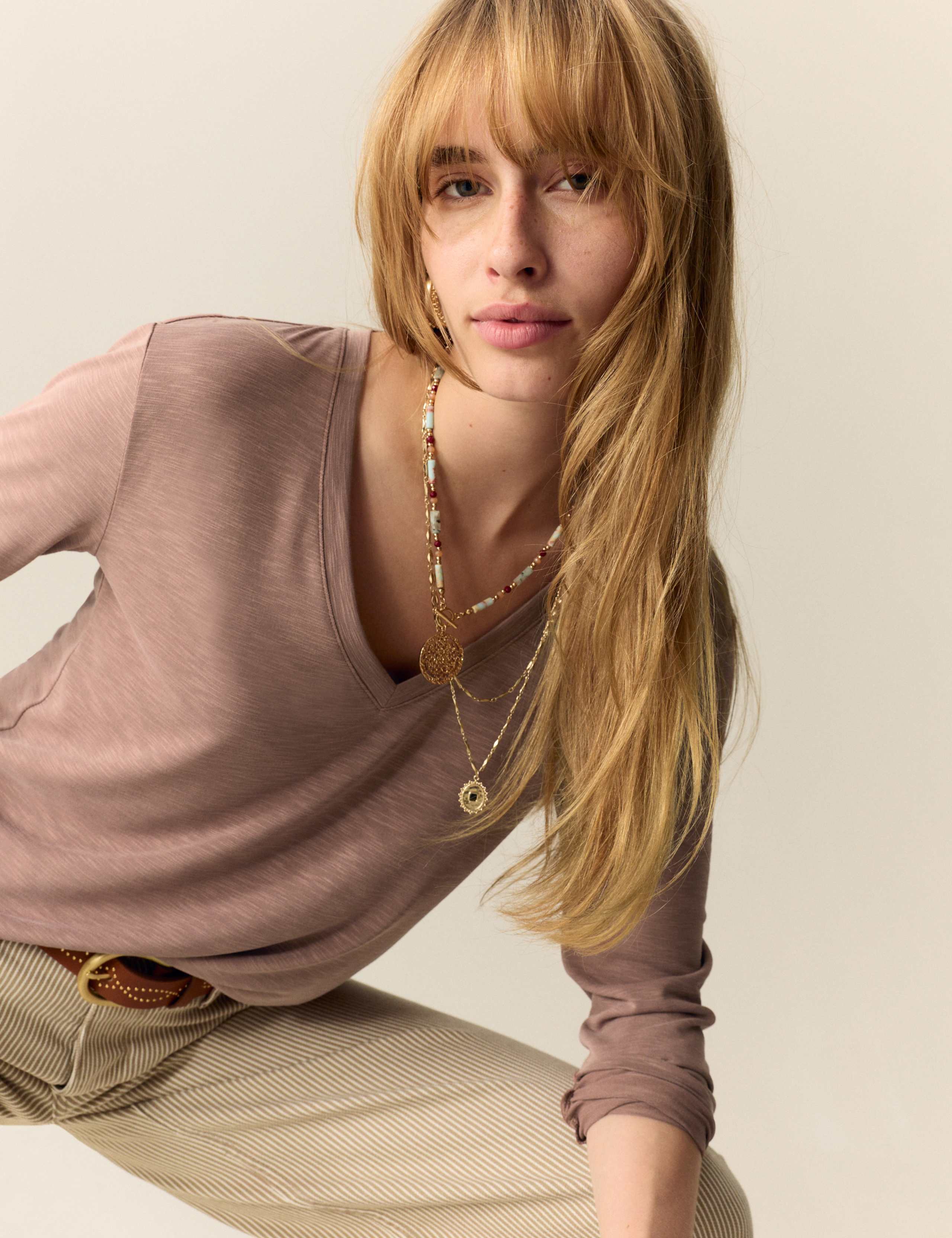 Modal Rich V-Neck Top 4 of 4