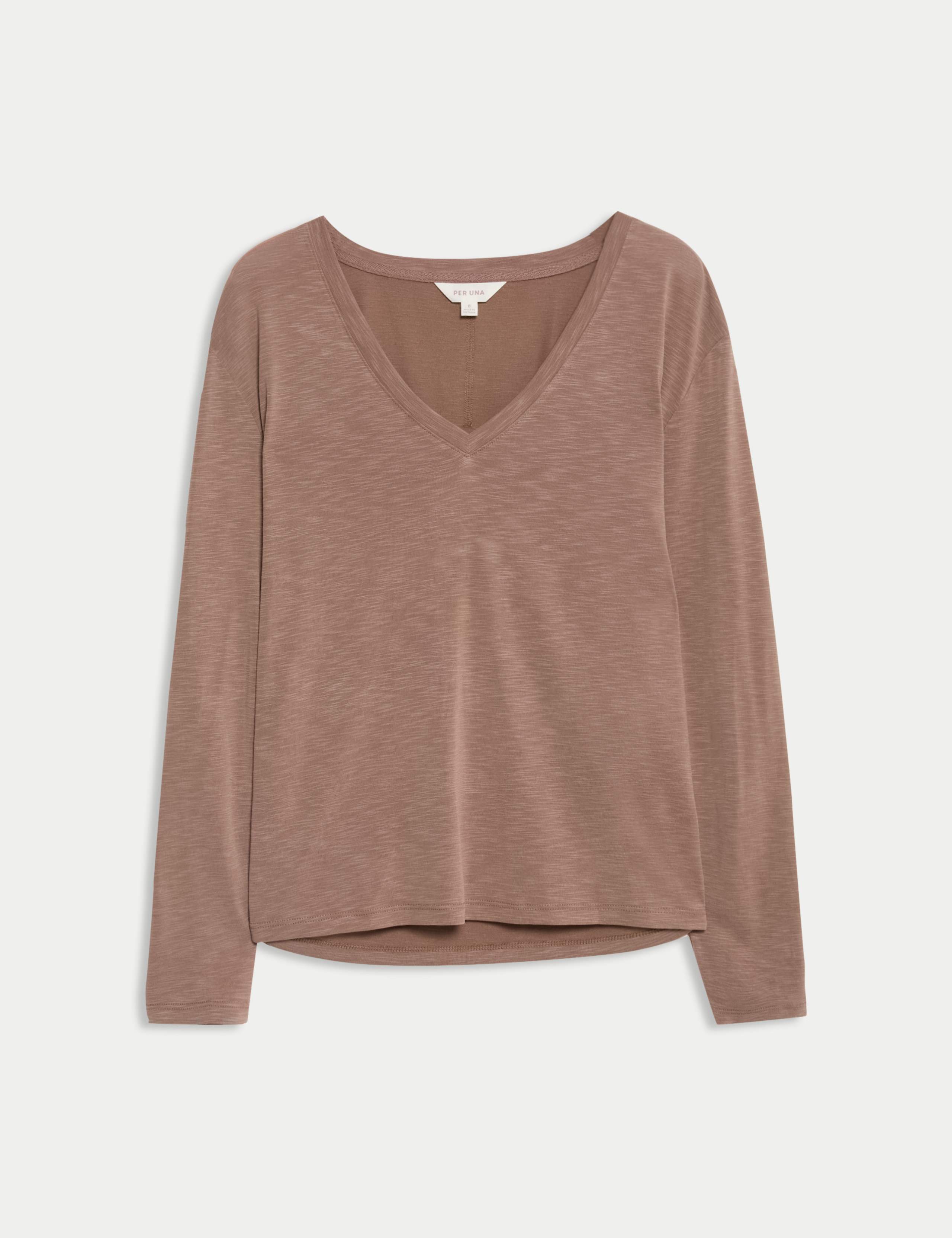 Modal Rich V-Neck Top 2 of 4