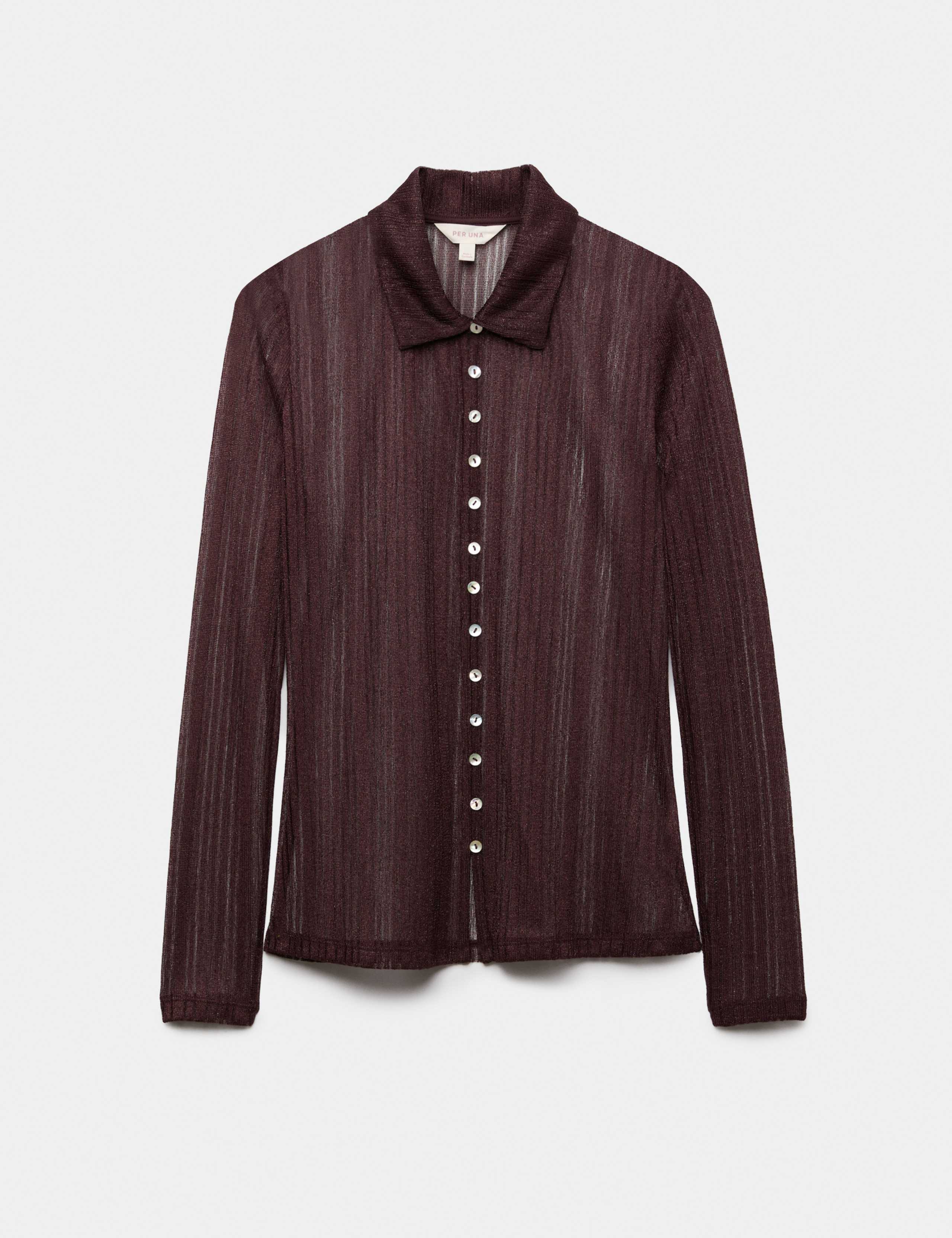 Shimmer Knitted Long Sleeve Shirt 2 of 5