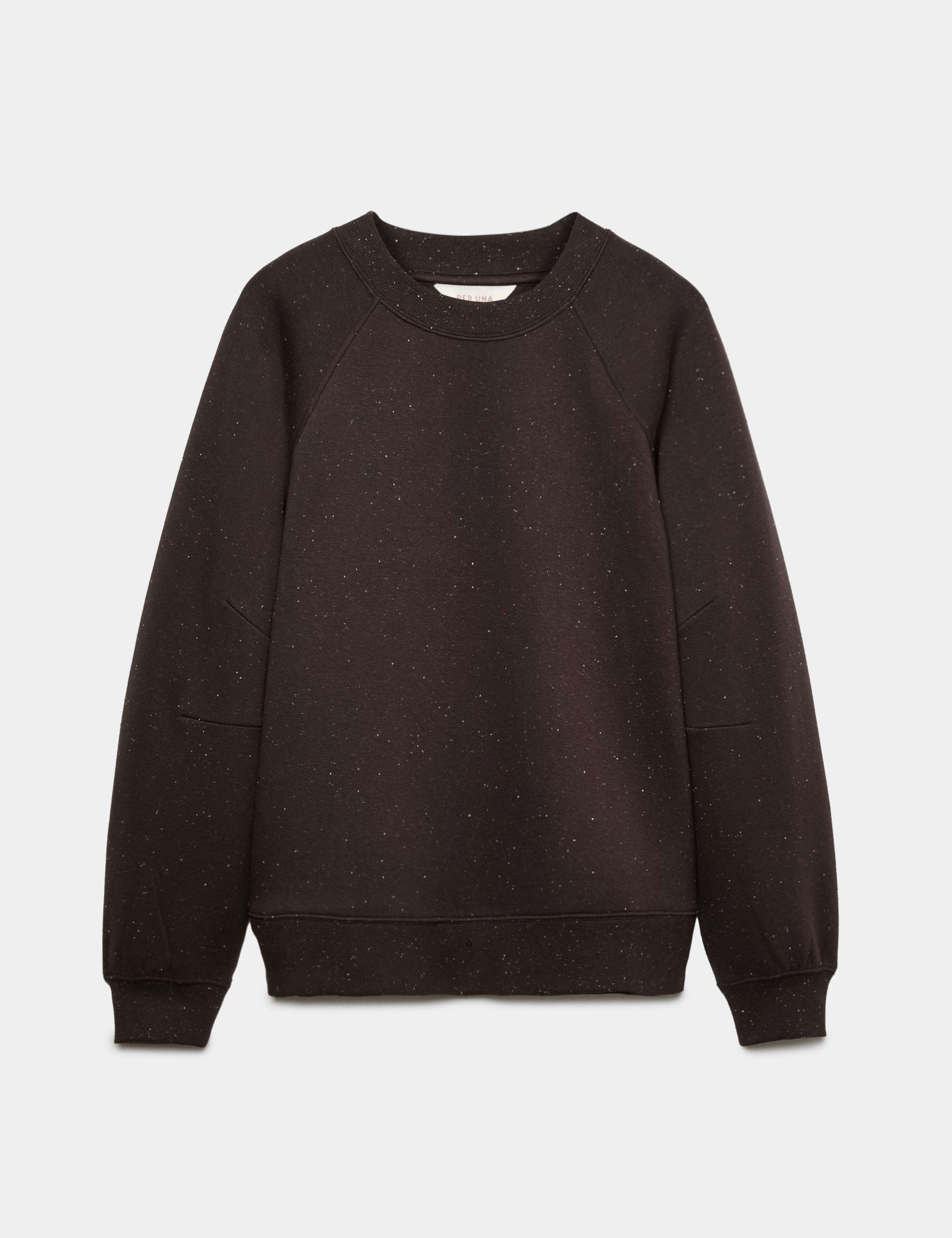 Cotton Rich Flecked Sweatshirt 2 of 5
