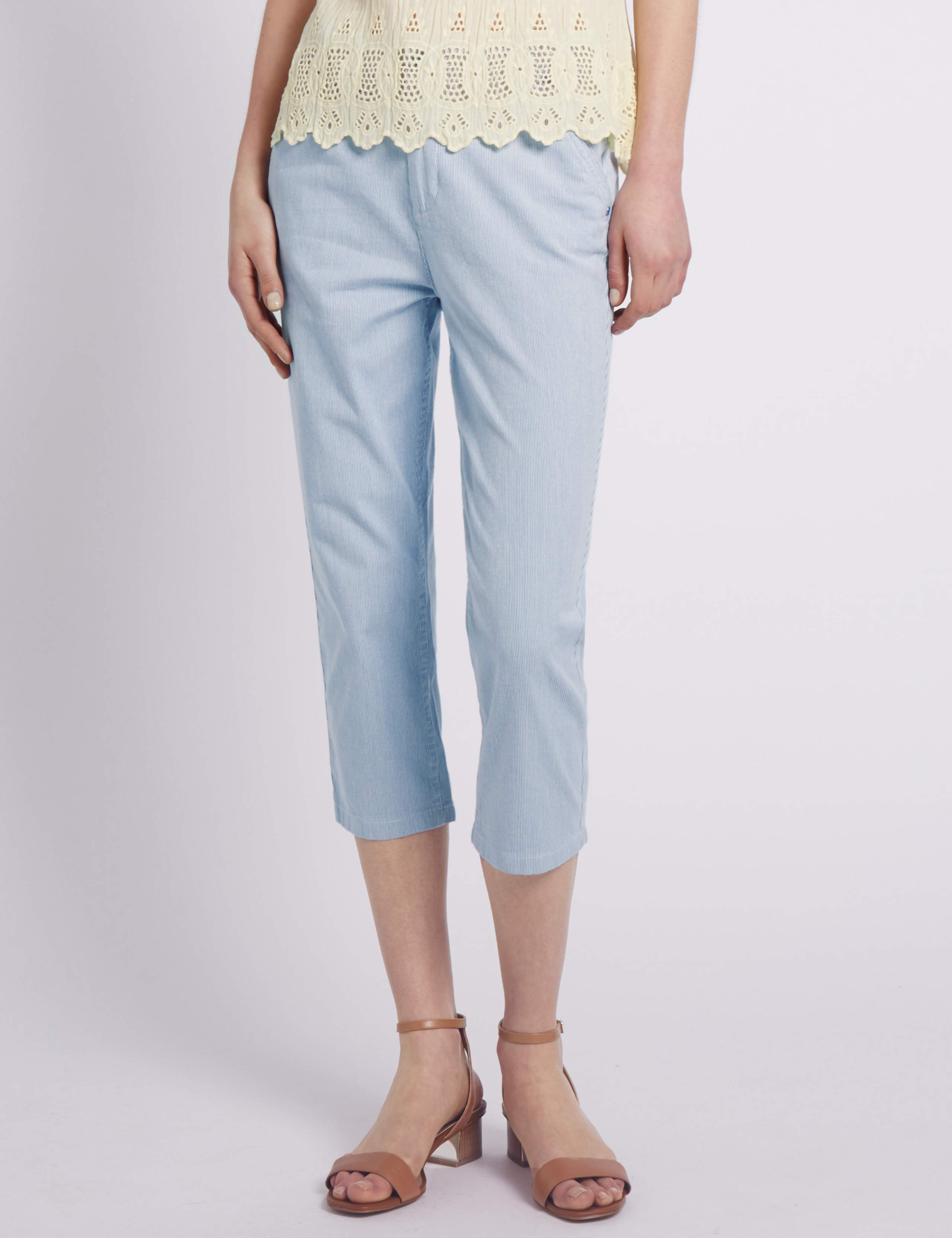 Roma Rise Straight Leg Cropped Jeans 1 of 3