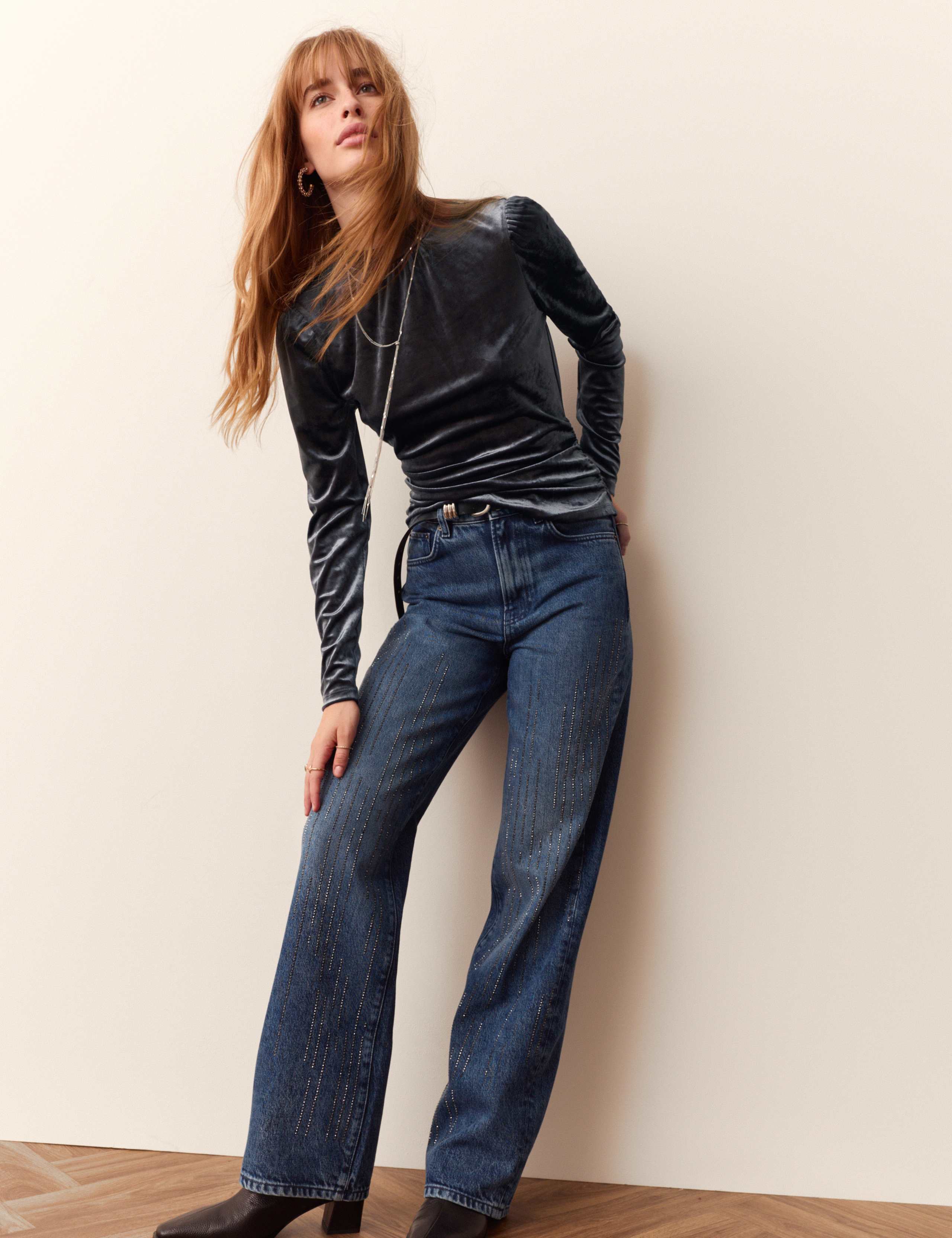 Velvet High Neck Top 5 of 5