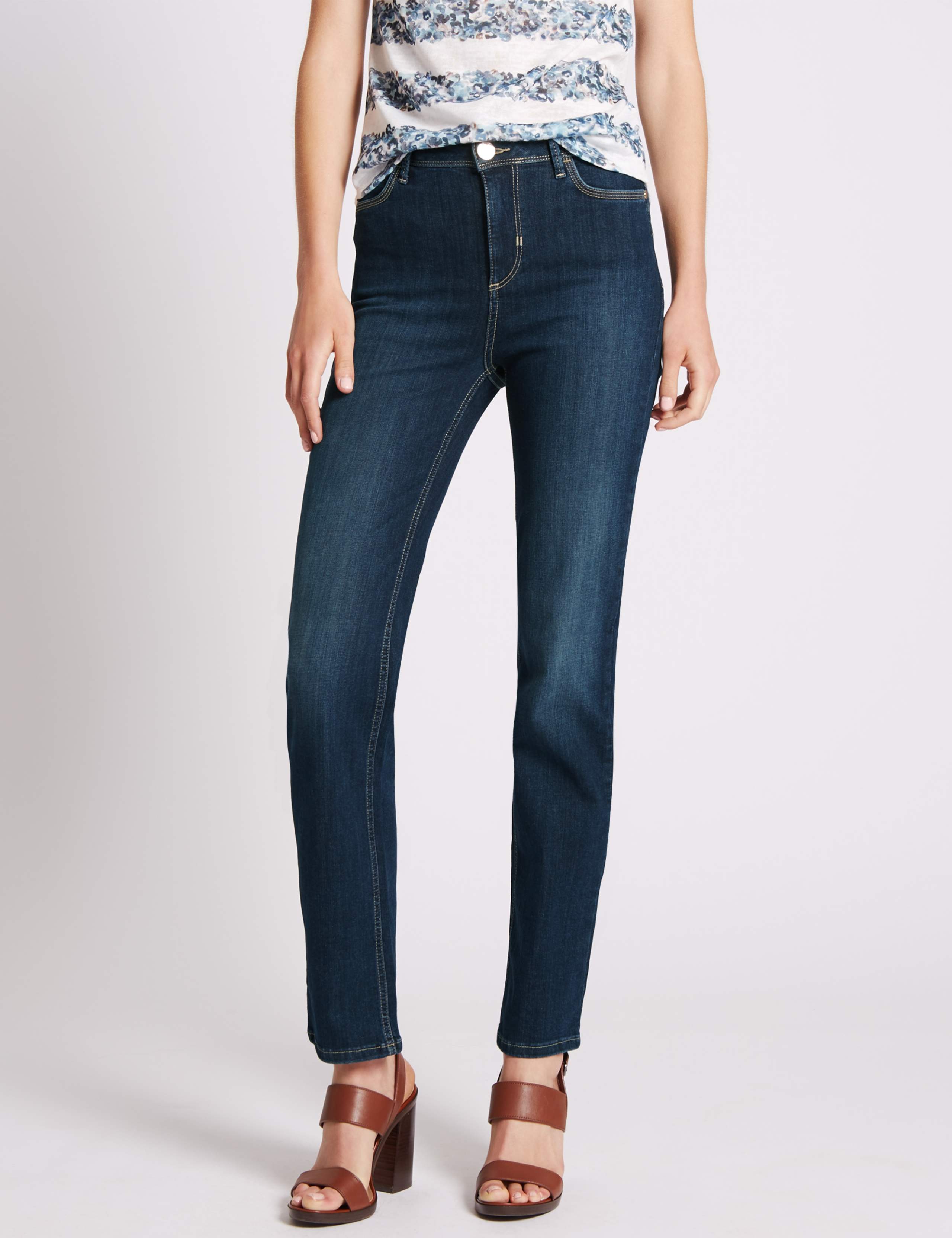 Roma Rise Straight Leg Jeans 1 of 3