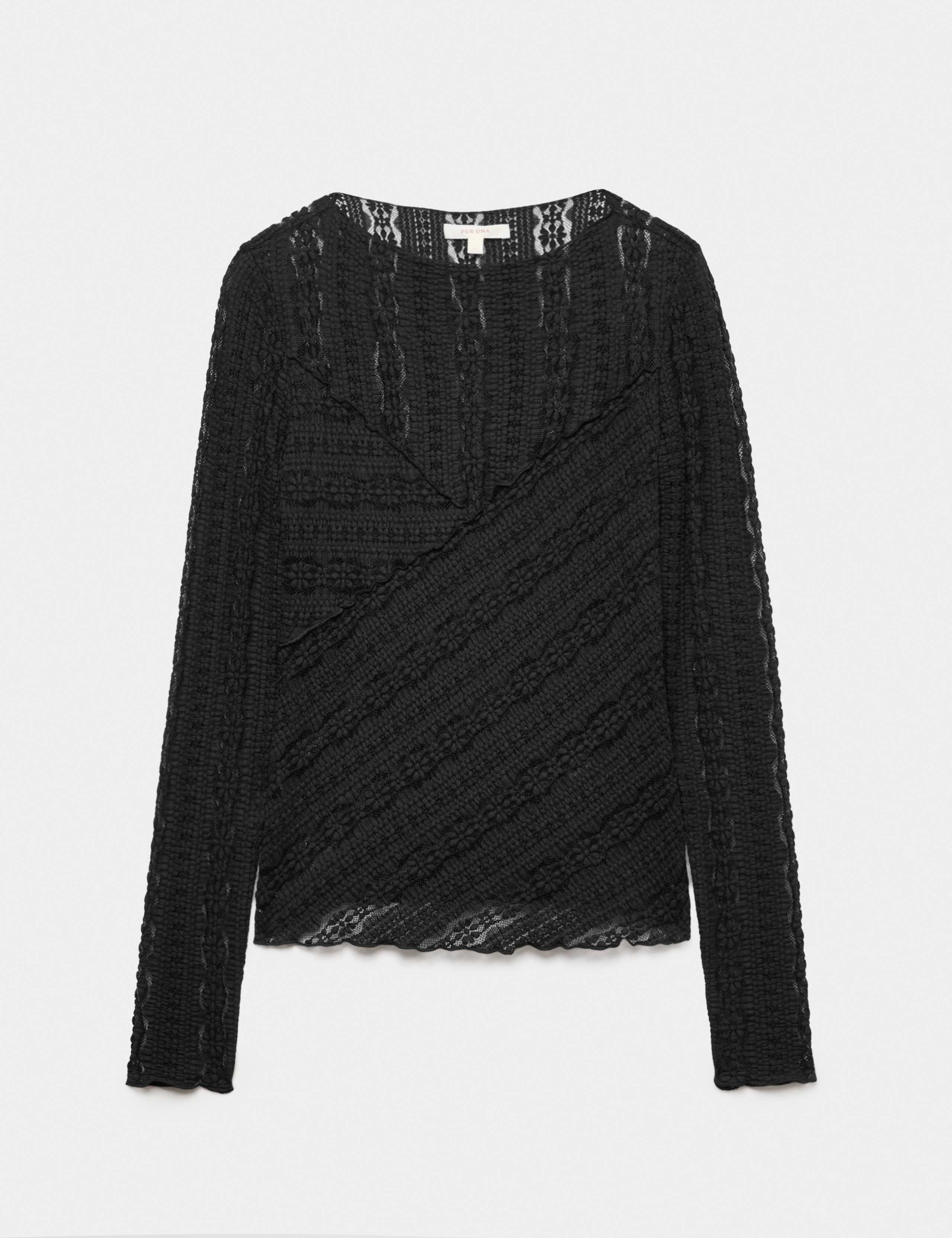 Jersey Floral Lace Top 2 of 6