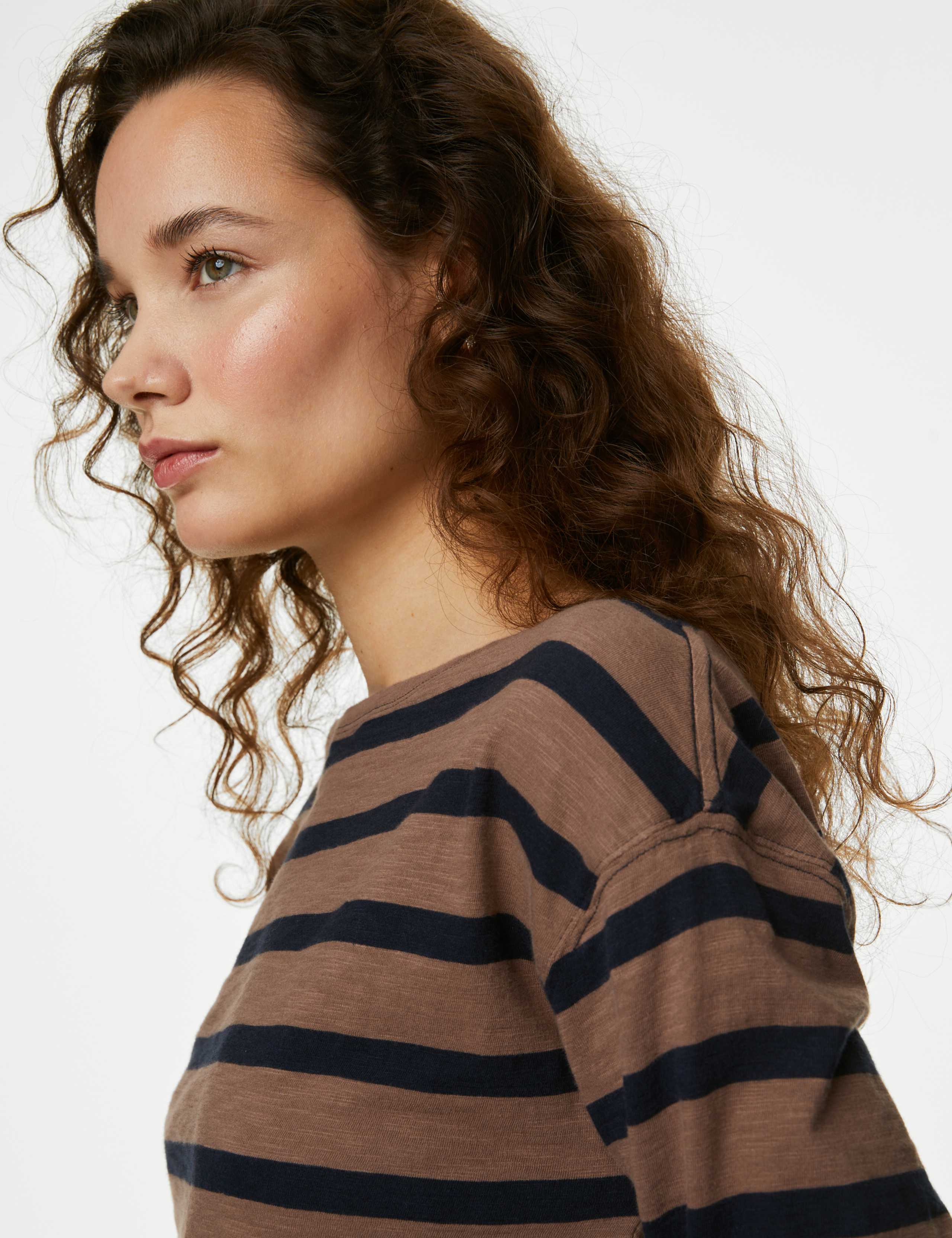 Pure Cotton Striped T-Shirt 3 of 5