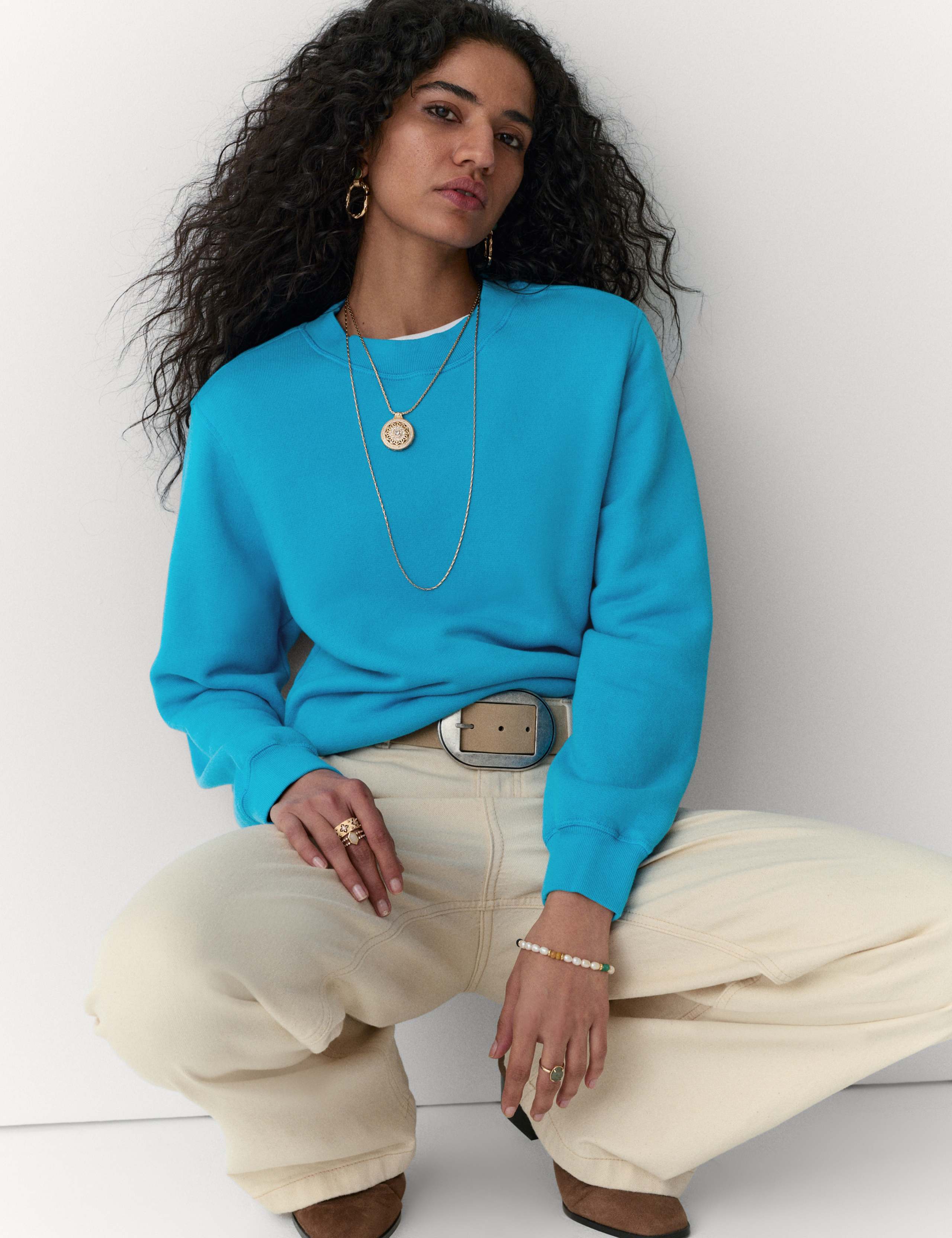 Pure Cotton Sweat-shirt 1 of 6