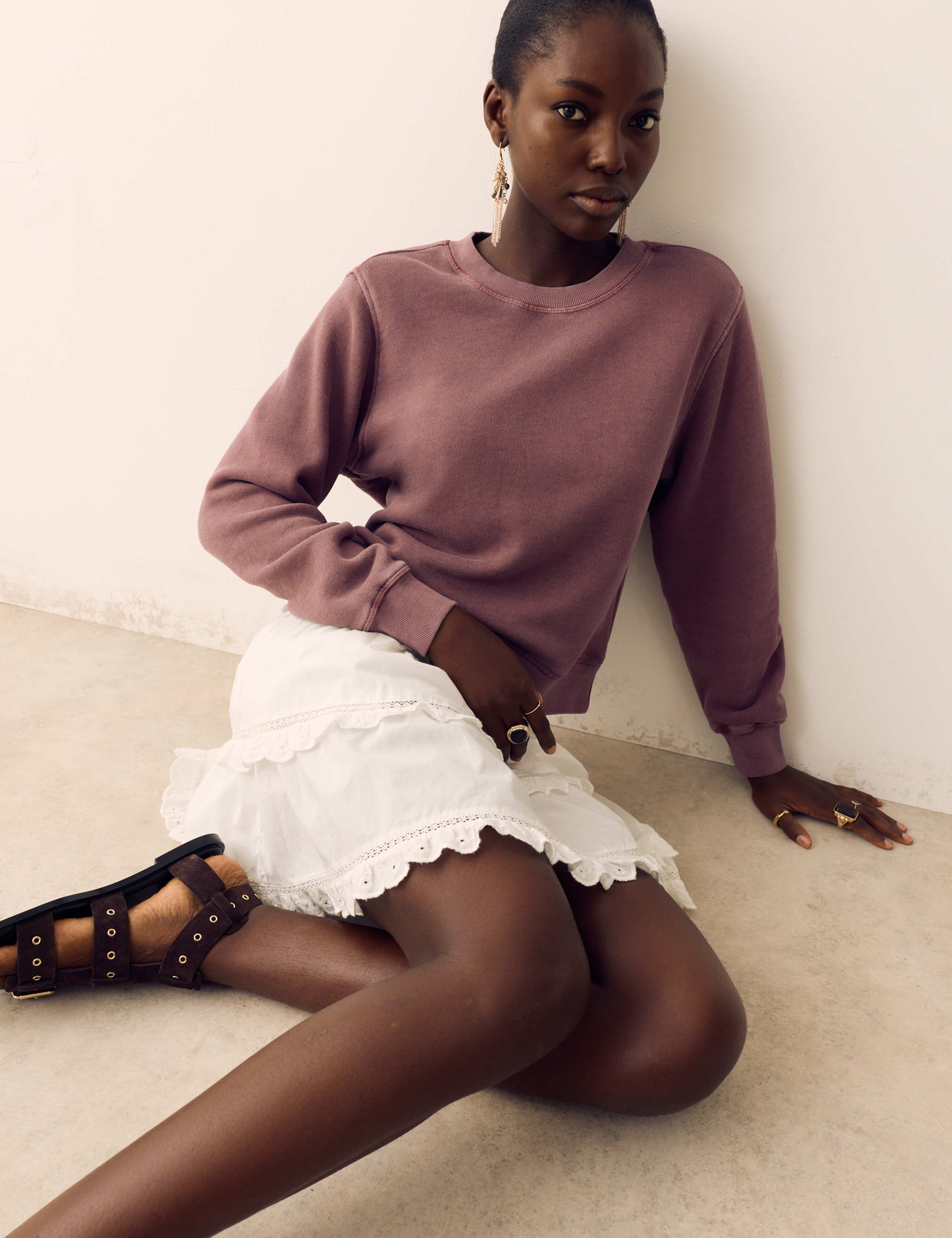 Cotton Rich Garment Dye Sweatshirt 1 of 5