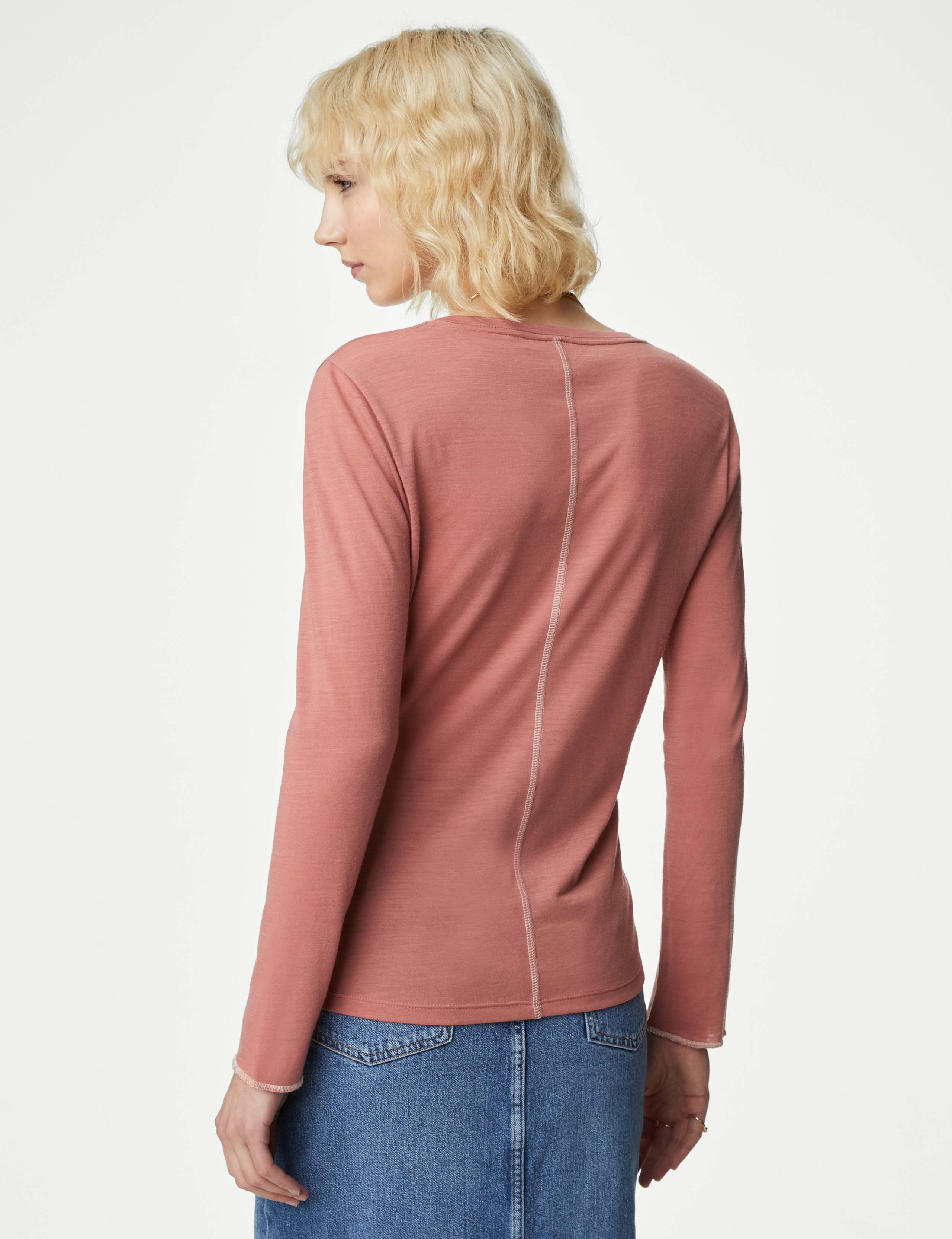 Wool Blend V-Neck Top 5 of 5