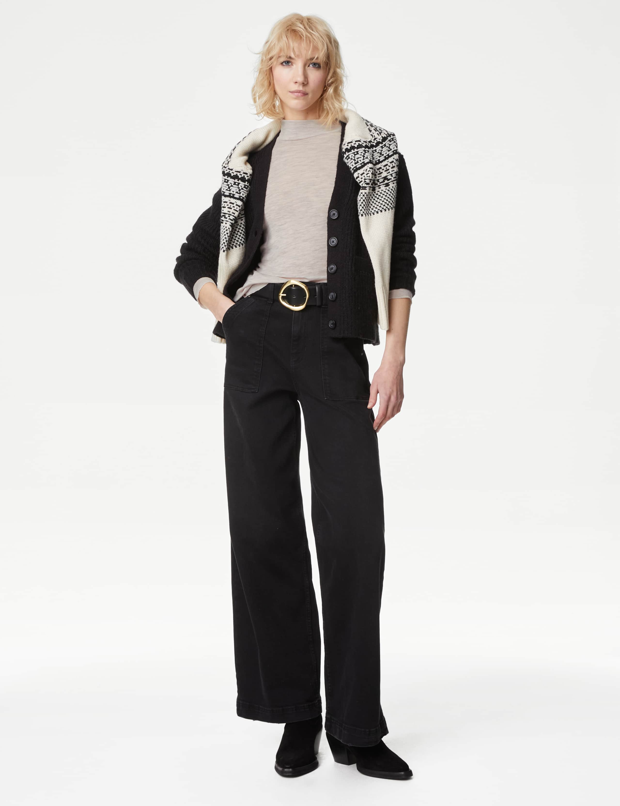 Pure Merino Wool Roll Neck Top 3 of 5
