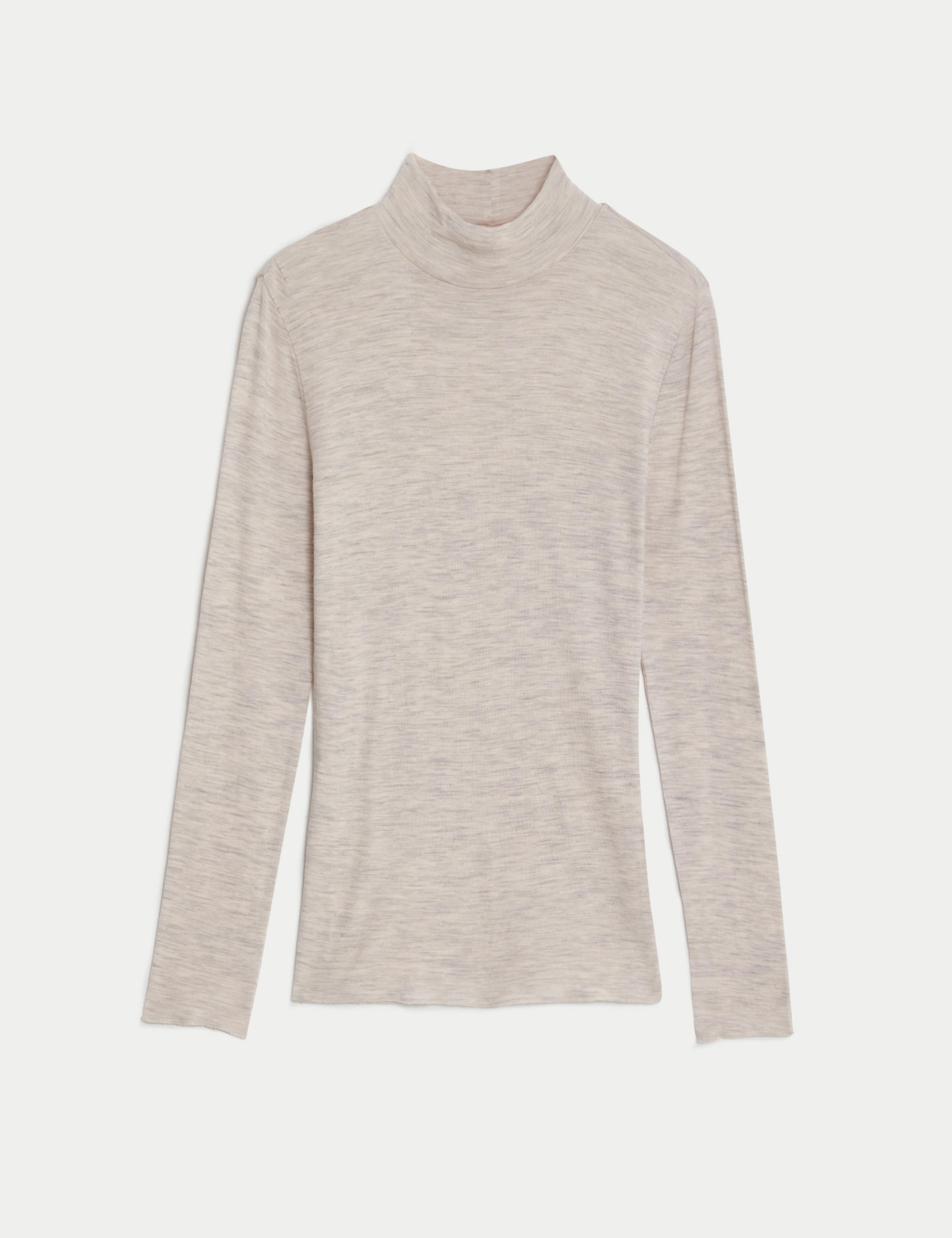 Pure Merino Wool Roll Neck Top 2 of 5