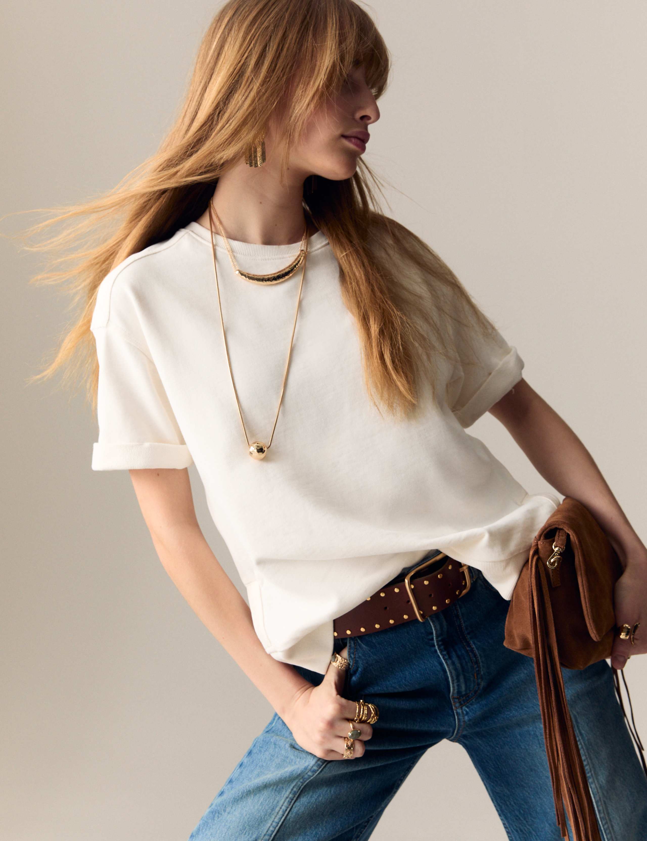 Pure Cotton Short Sleeve Sweatshirt 4 of 5