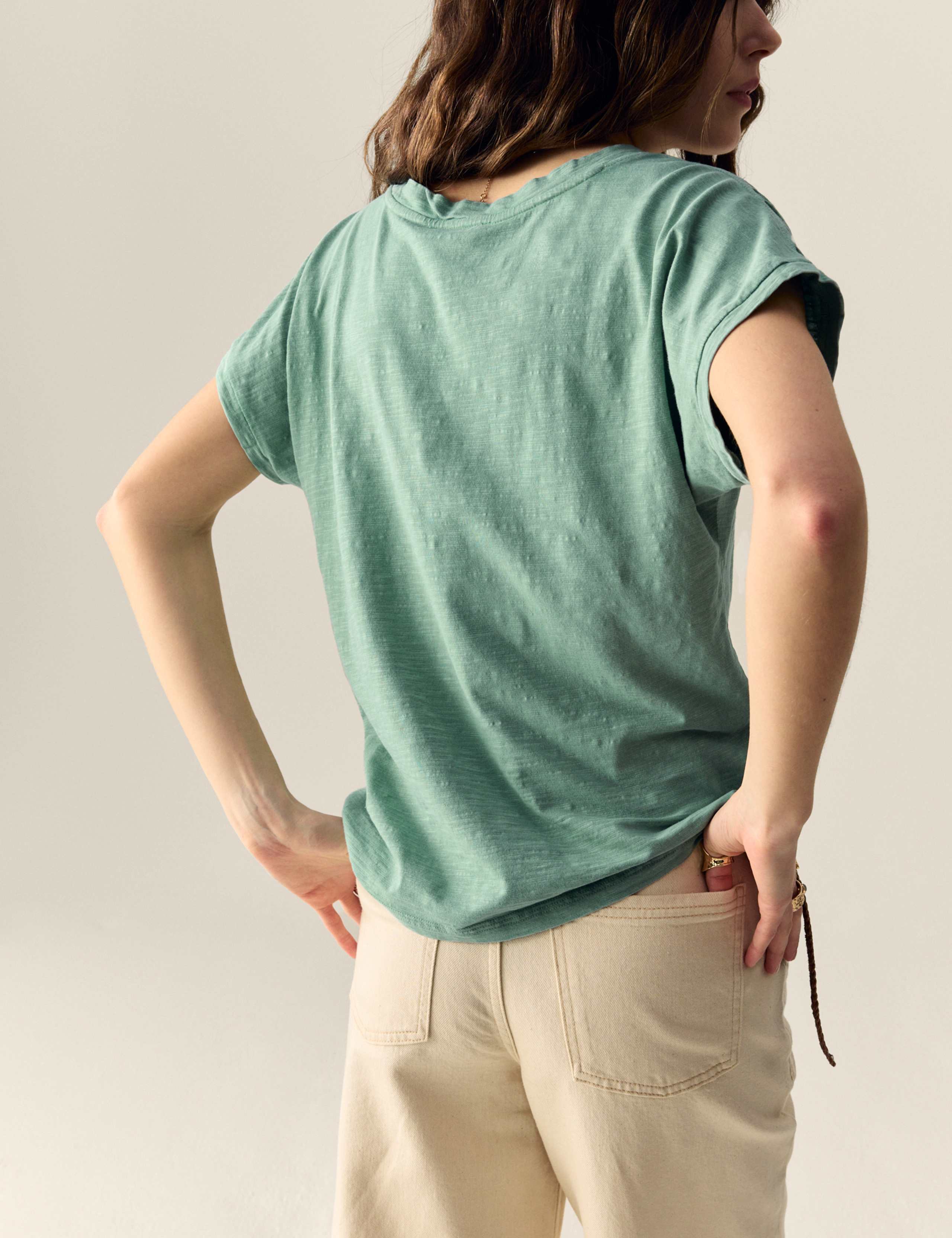 Pure Cotton Round Neck T-Shirt 3 of 5