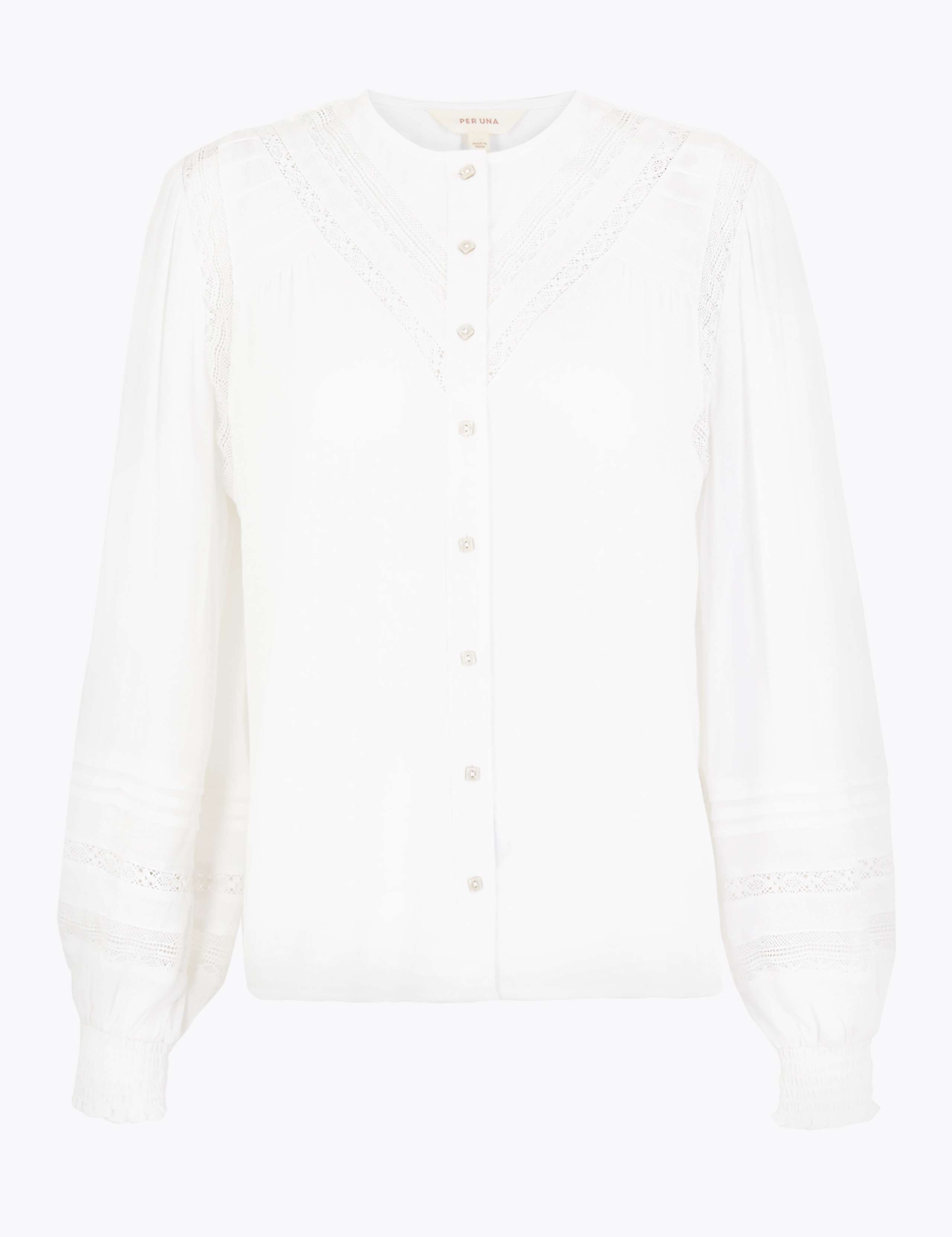 Lace Insert Blouse 2 of 6