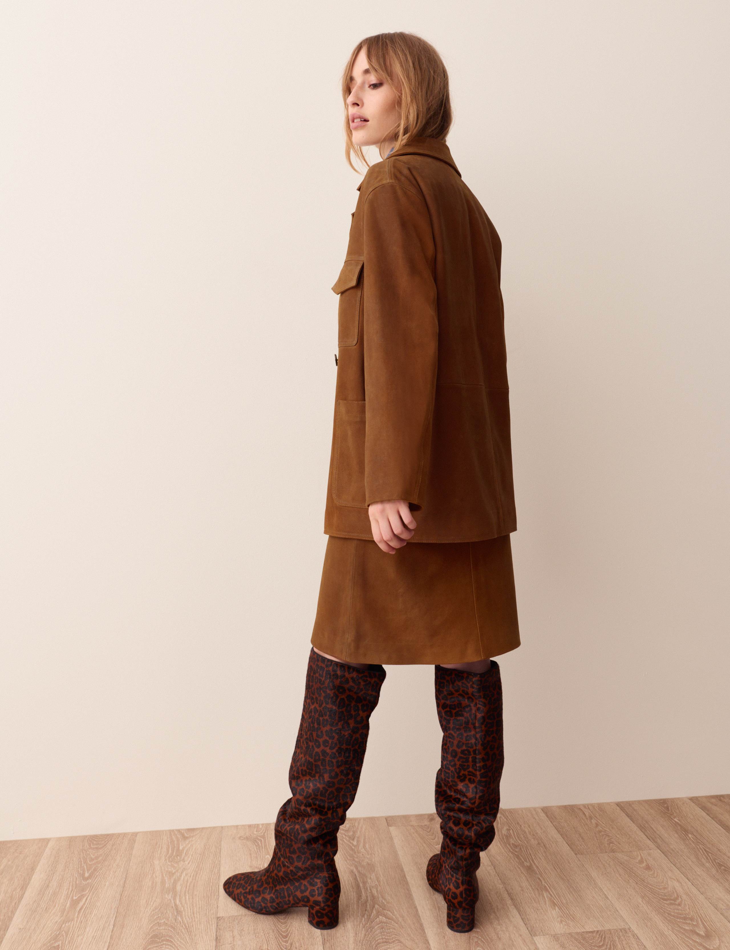 Suede Longline Utility Jacket 4 of 7
