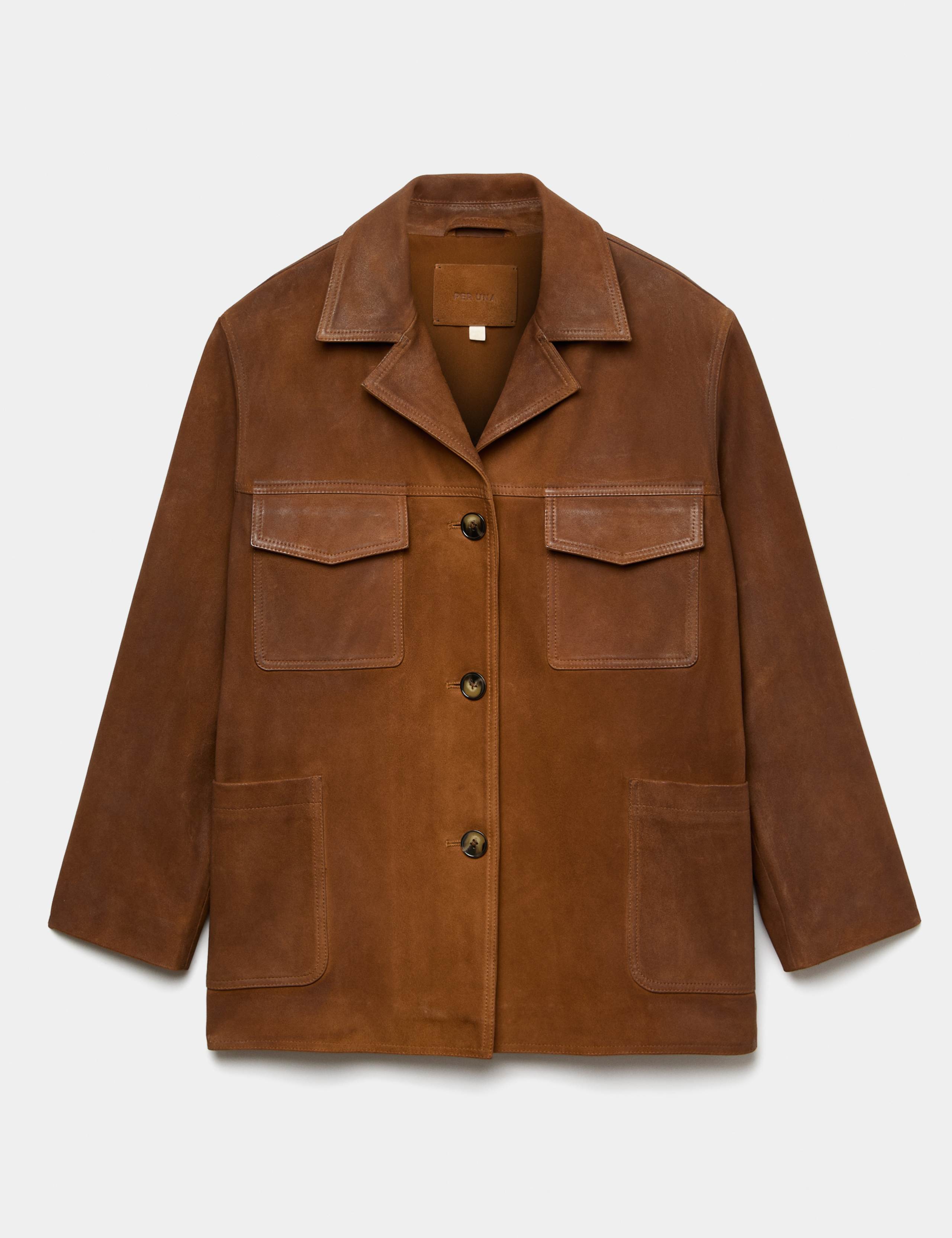 Suede Longline Utility Jacket 2 of 7
