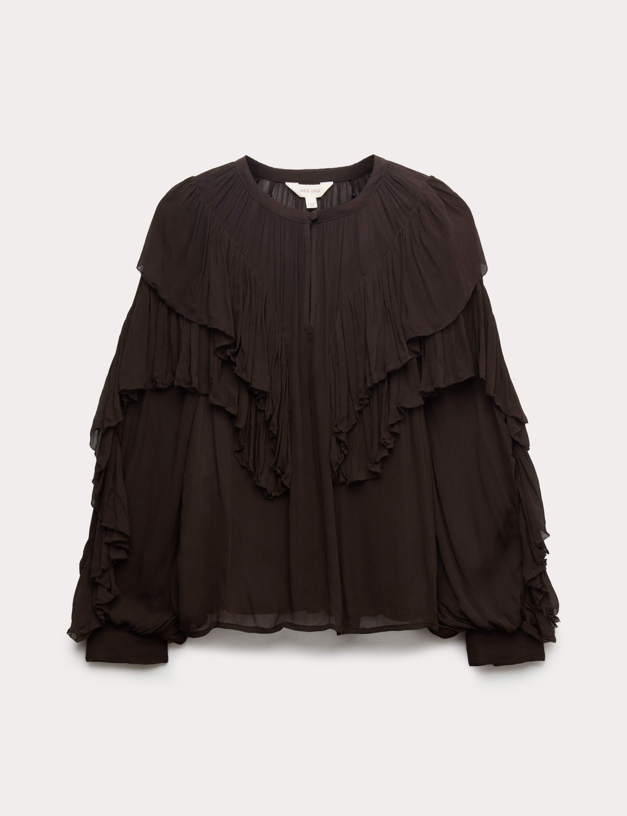 Sheer Ruffle Blouse 2 of 5