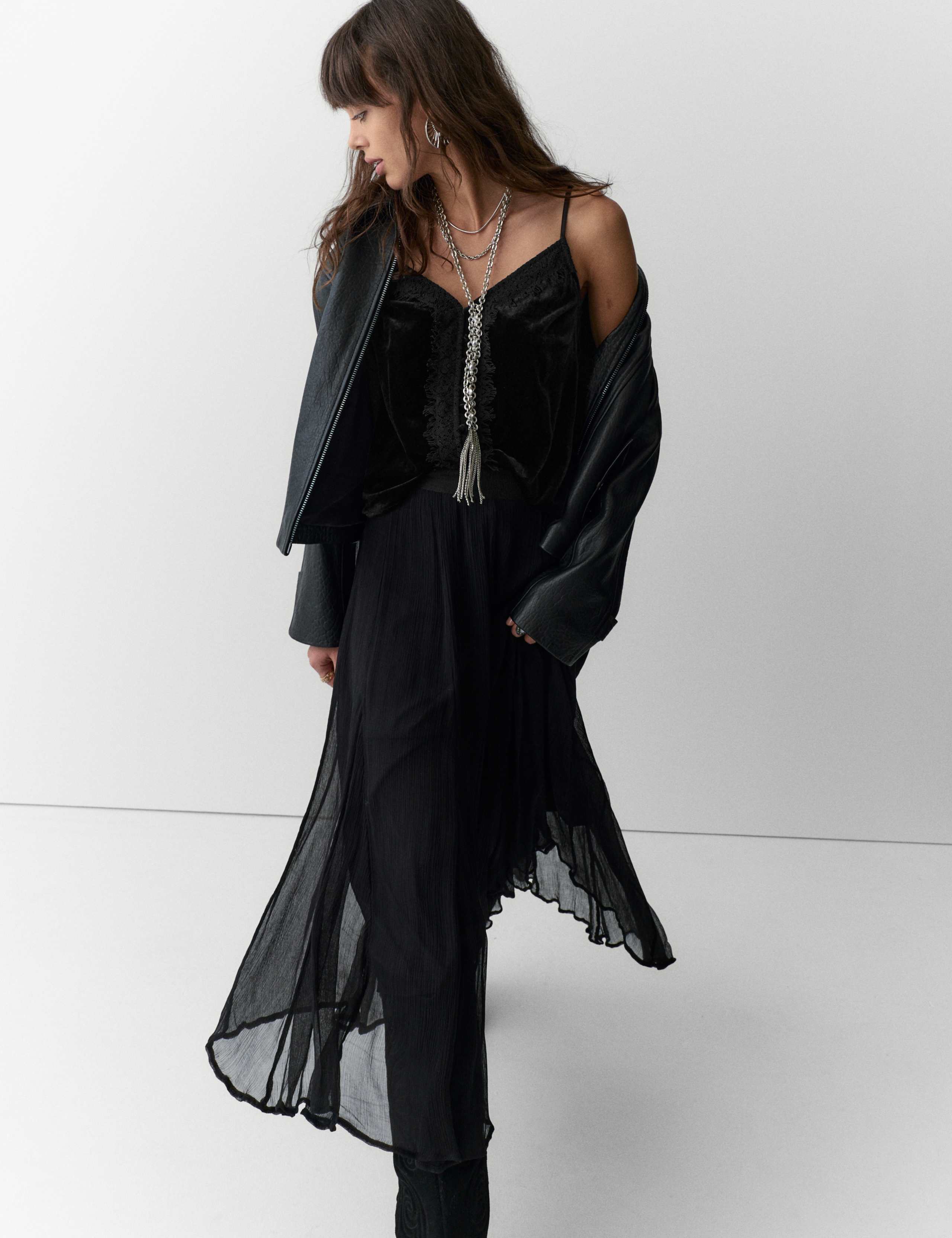 Velvet Lace Appliqué Cami Top 3 of 5