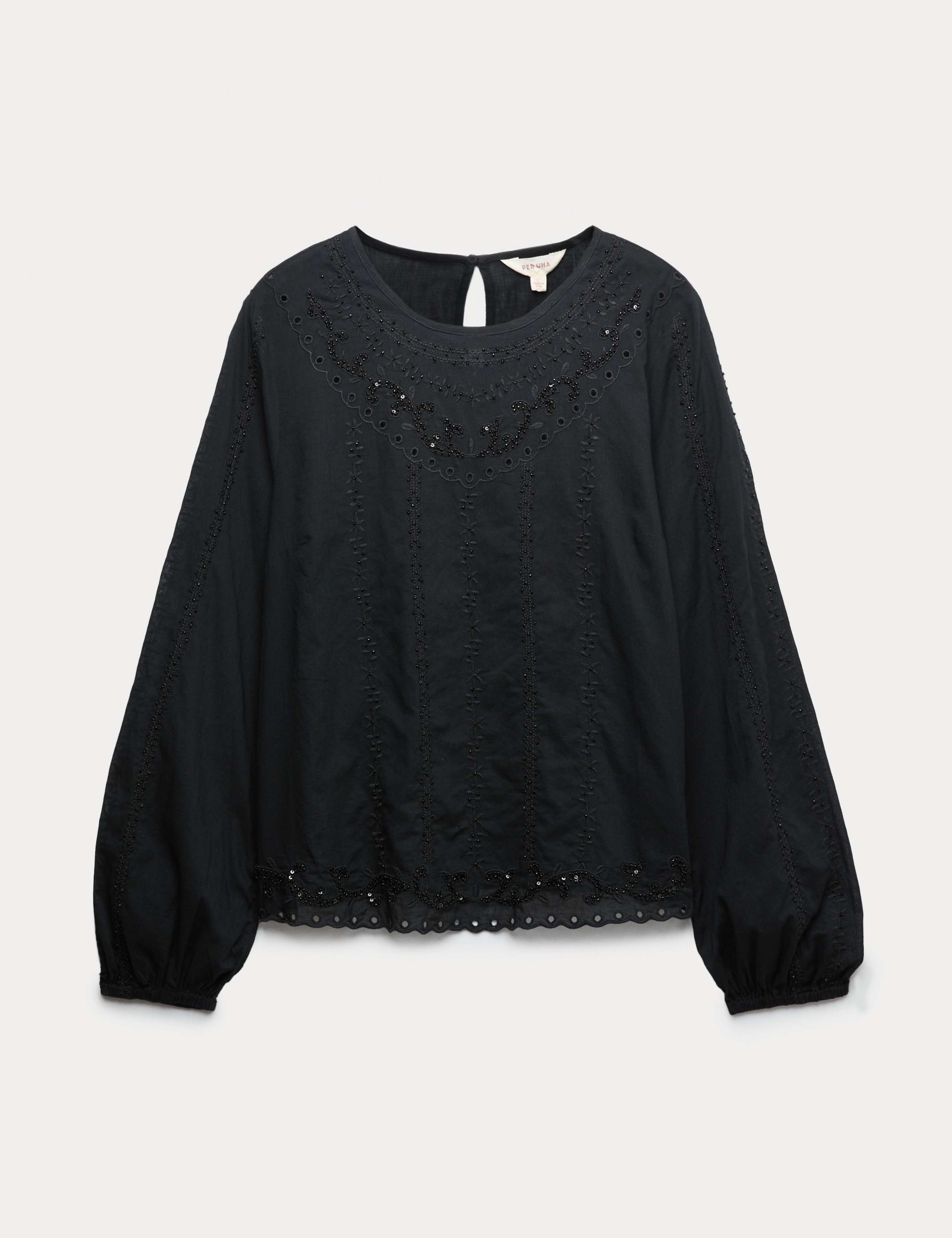 Pure Cotton Lace Embellished Relaxed Blouse 2 of 5